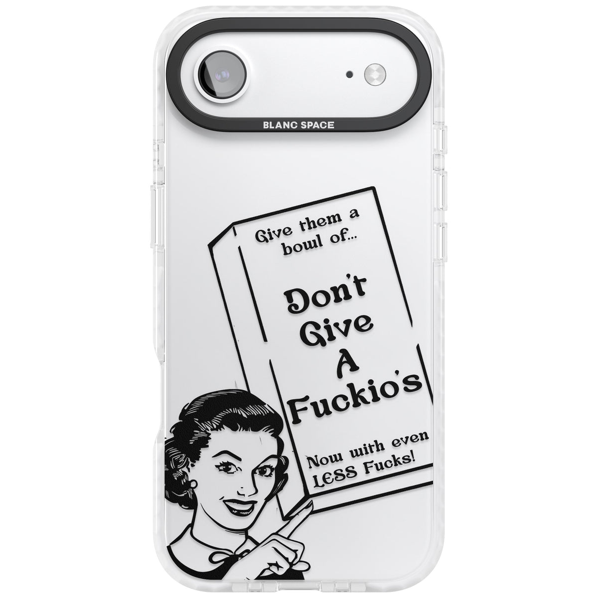 Dont Give A F Ckios Cereal iPhone Air Impact Clear Phone Case front