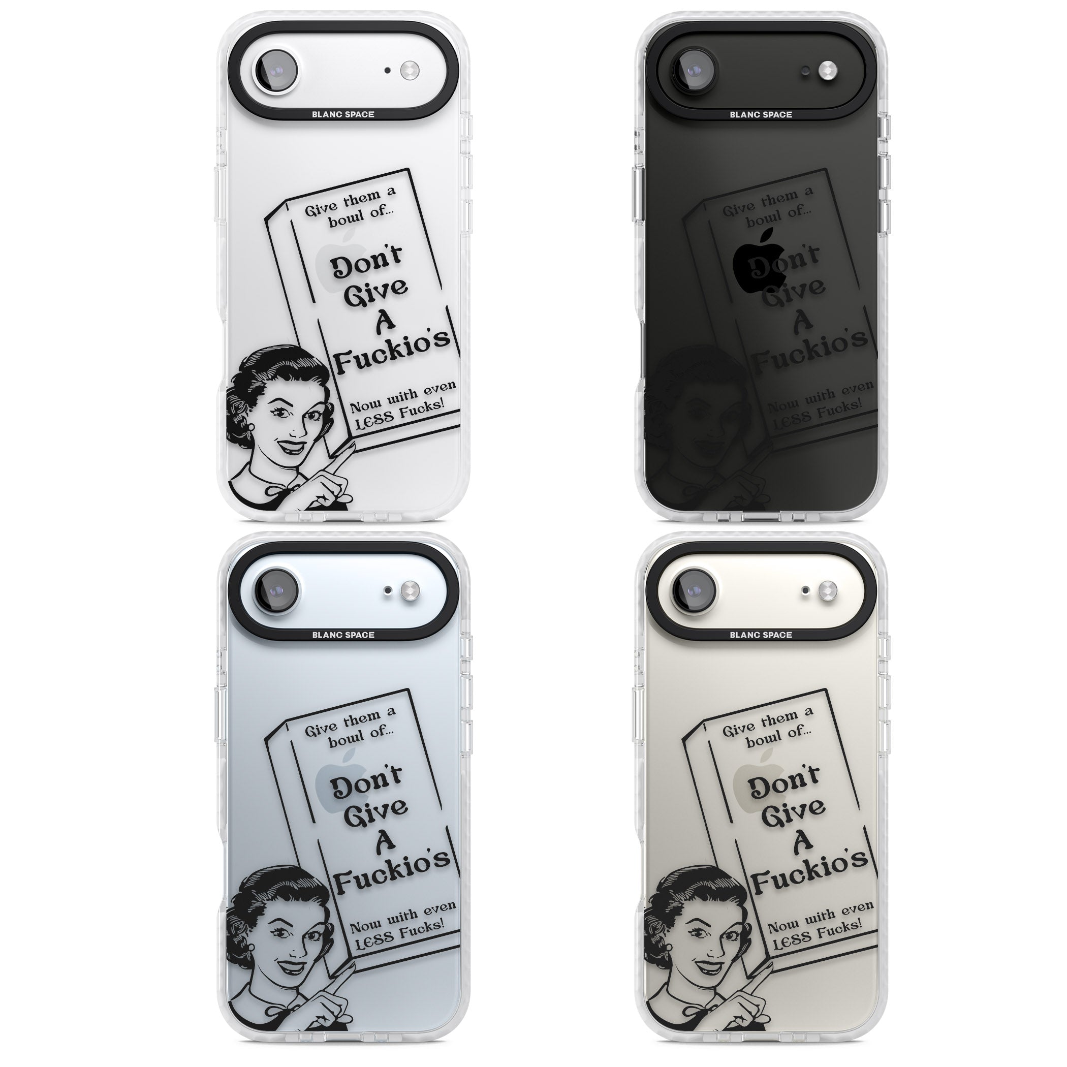 Dont Give A F Ckios Cereal iPhone 17 Air Impact Clear Phone Case APT Impact Protection