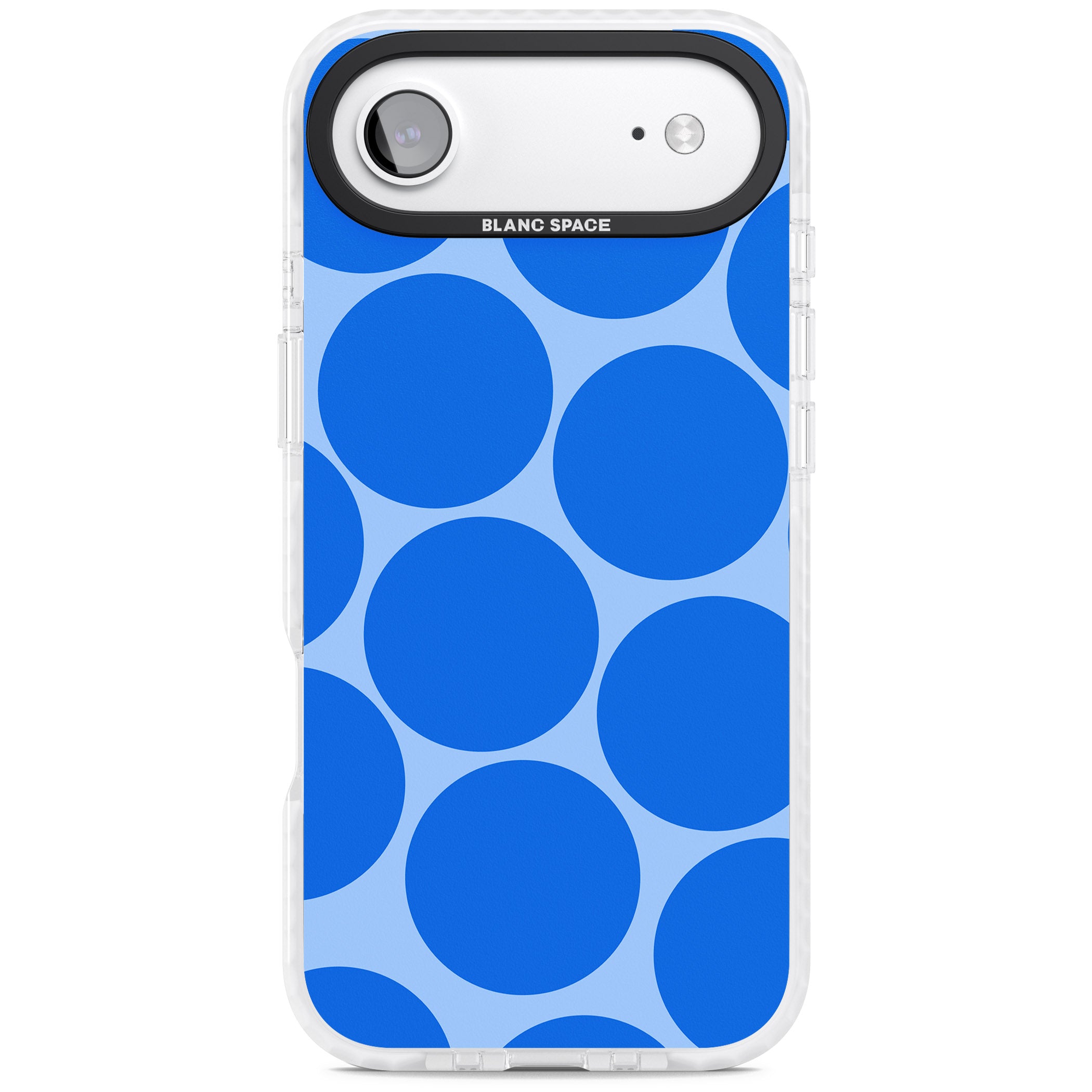 Retro Blue Dot iPhone 17 Air Impact Clear Phone Case