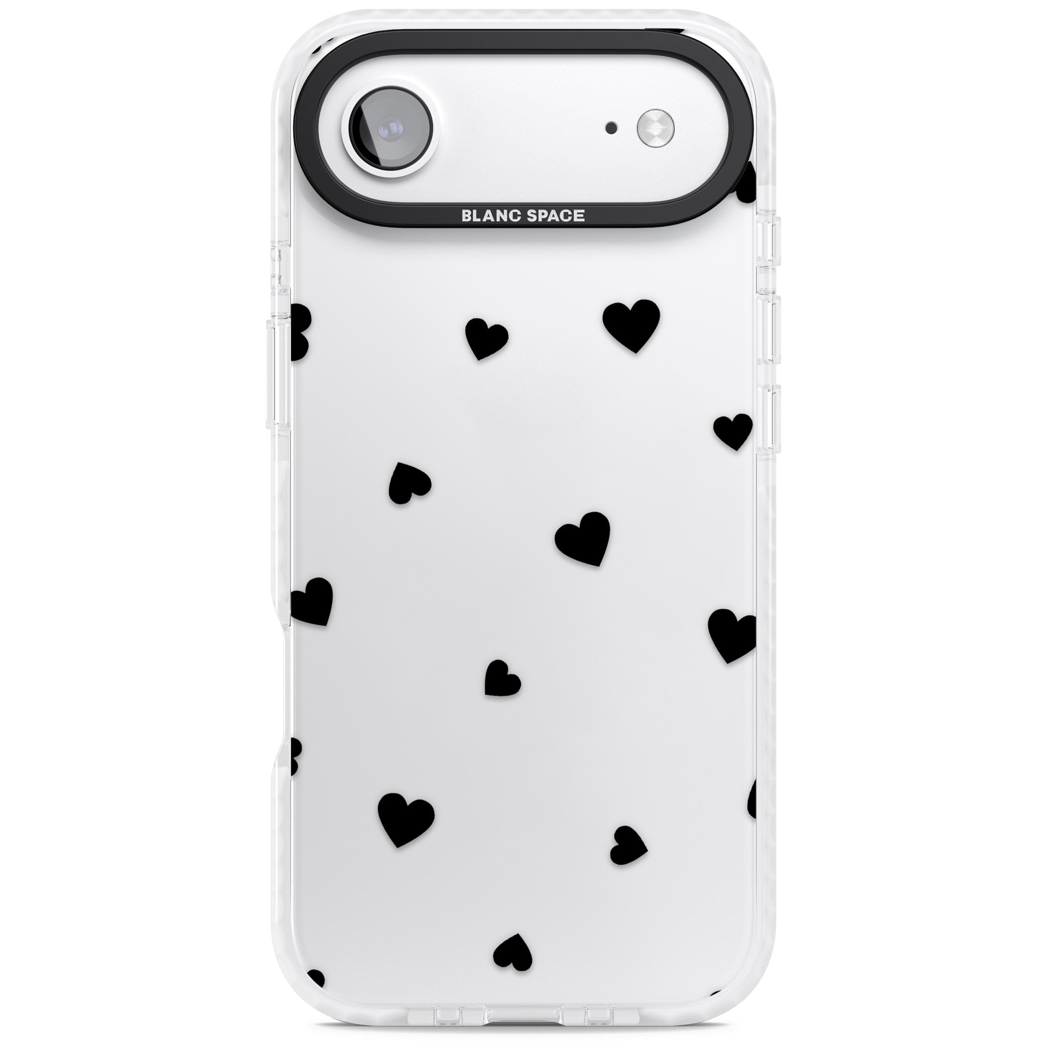Black Hearts iPhone 17 Air Impact Clear Phone Case