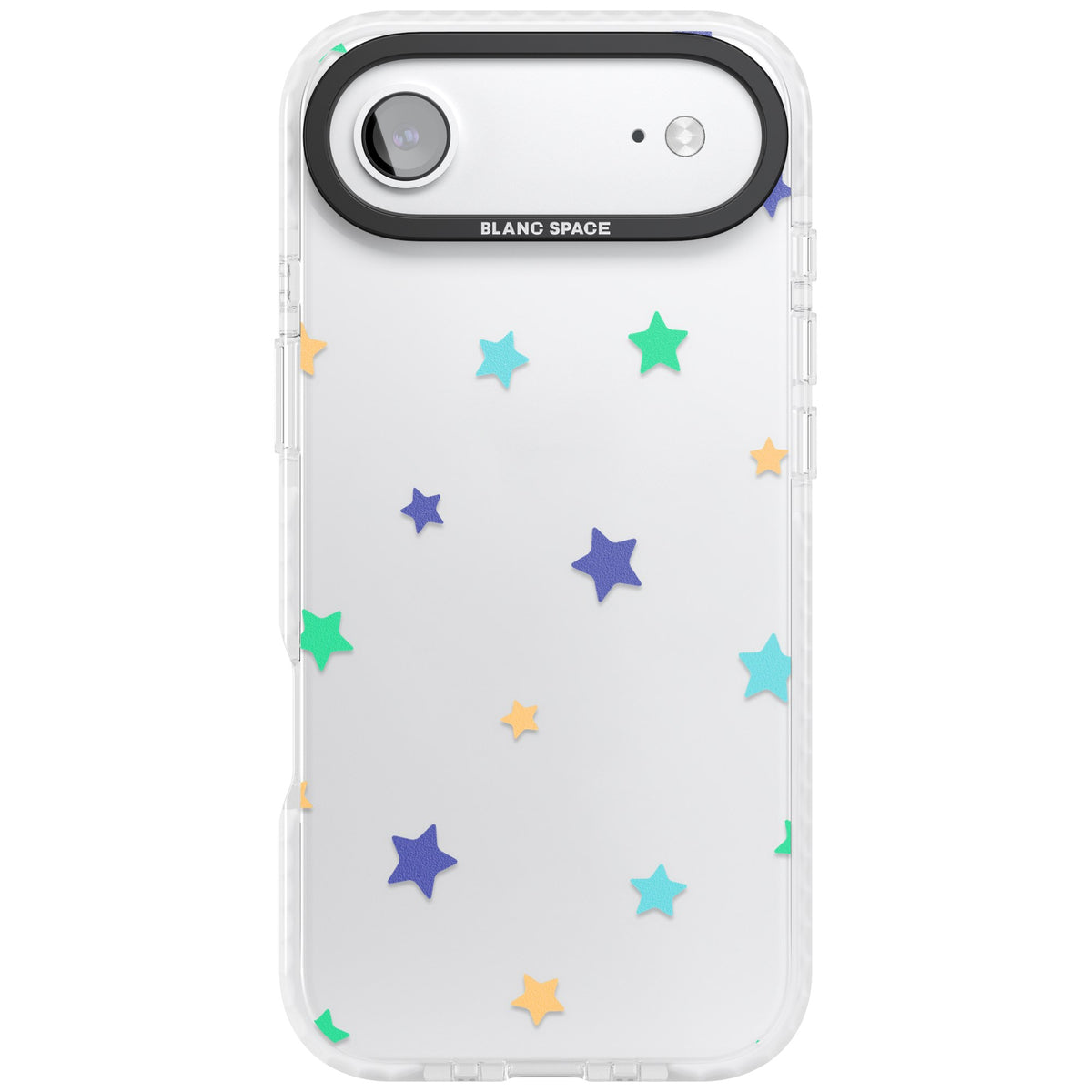 Pastel Star Pattern iPhone Air Impact Clear Phone Case front