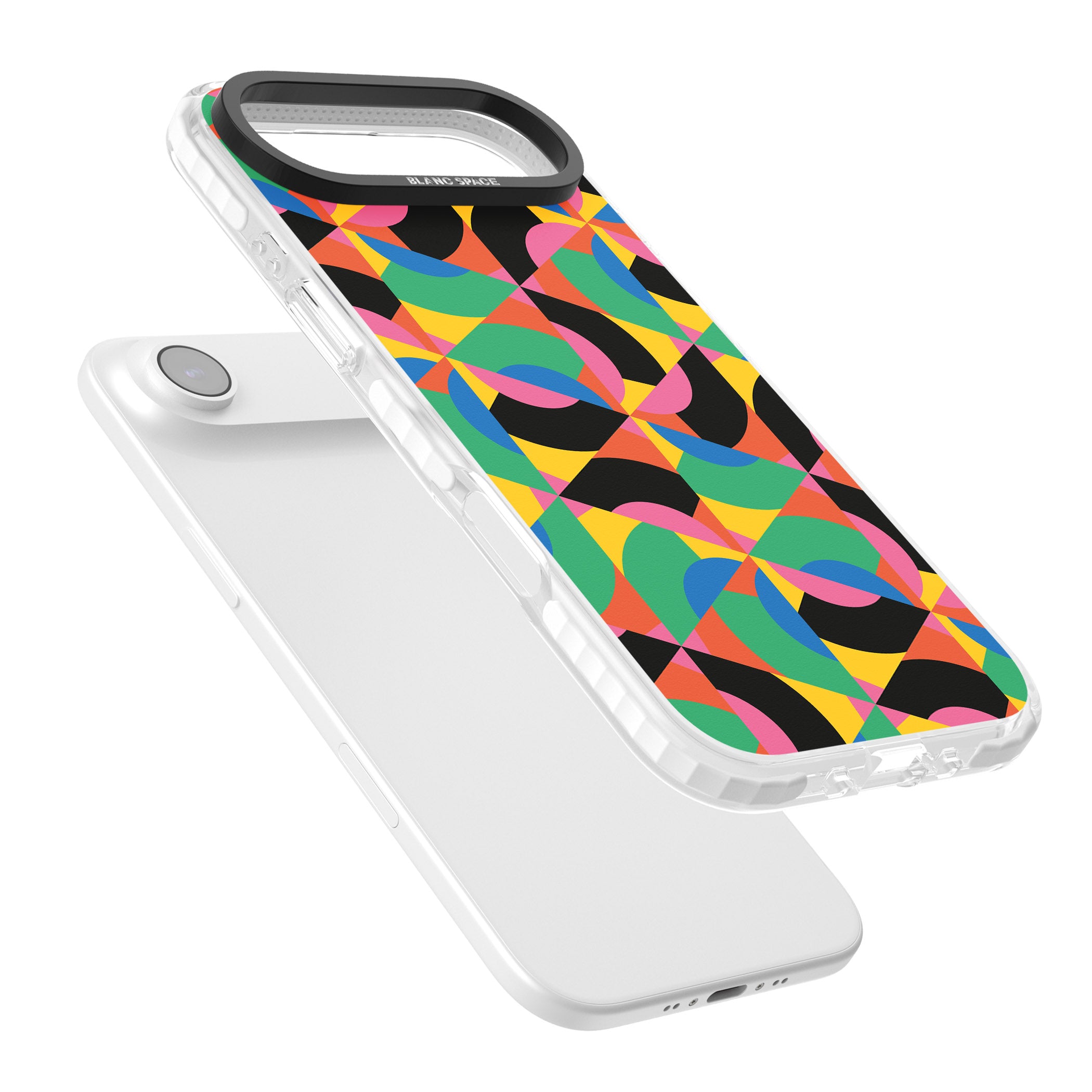 Abstract Carnival iPhone 17 Air Impact Clear Phone Case Colours