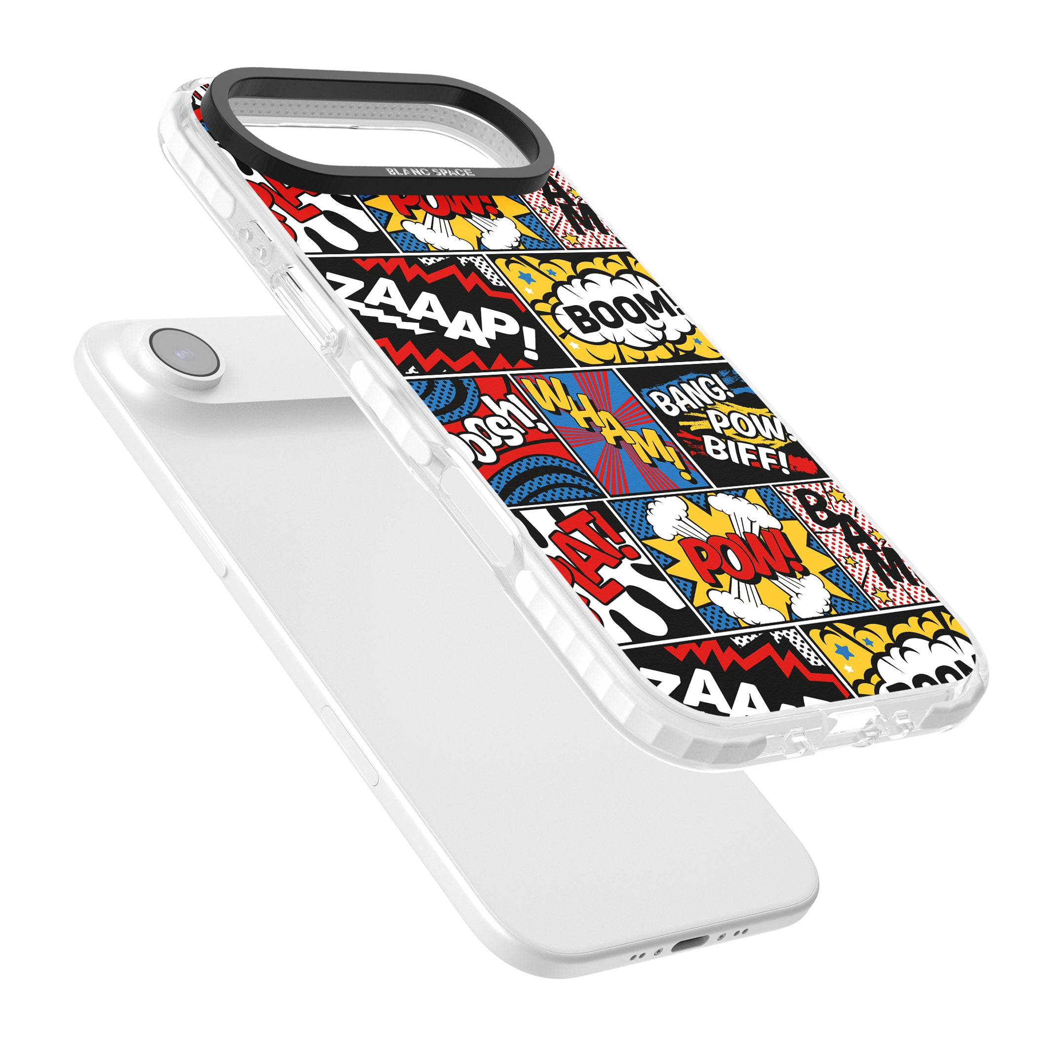 Onomatopoeia iPhone 17 Air Impact Clear Phone Case Colours