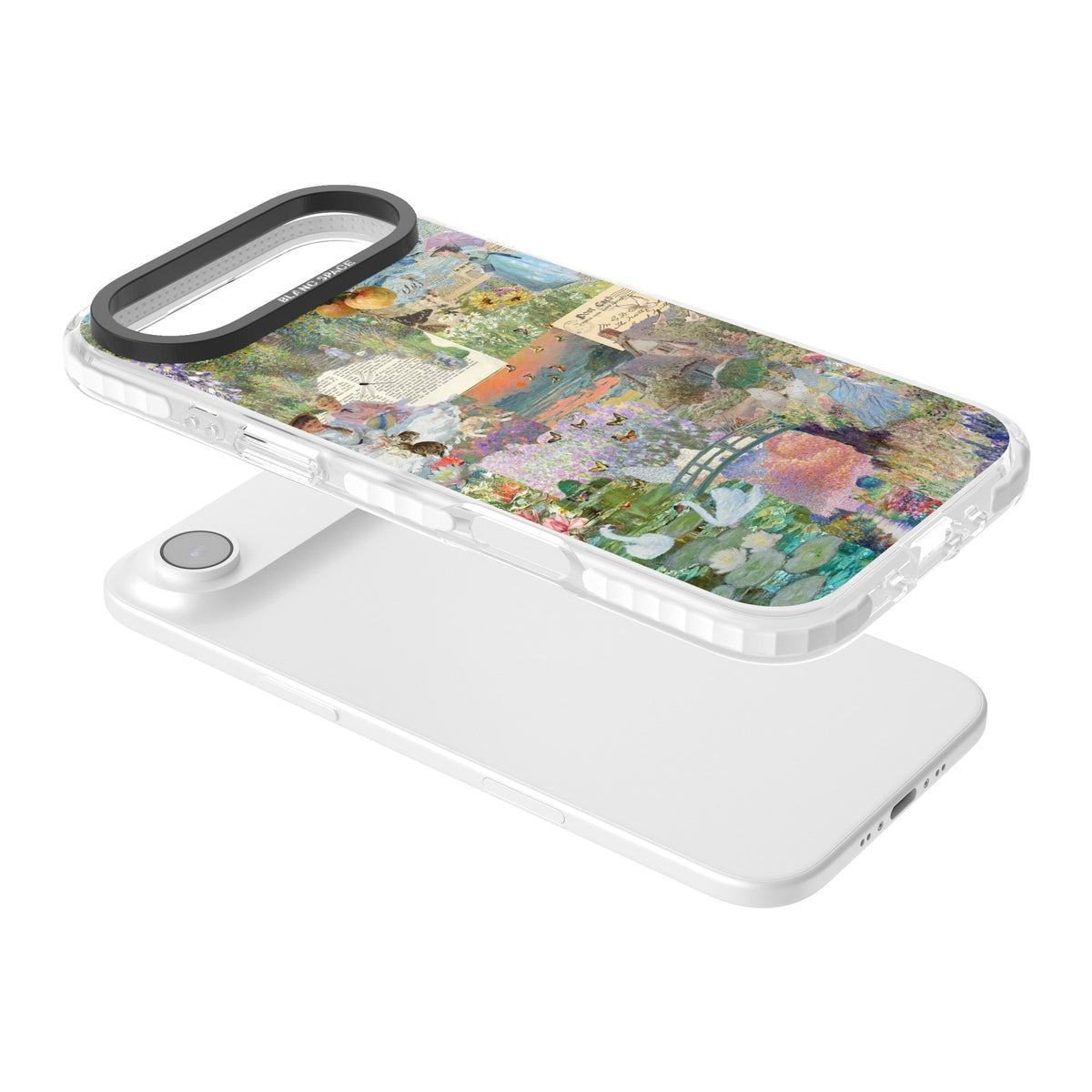 Artful Spring iPhone Air Impact Clear Phone Case angled
