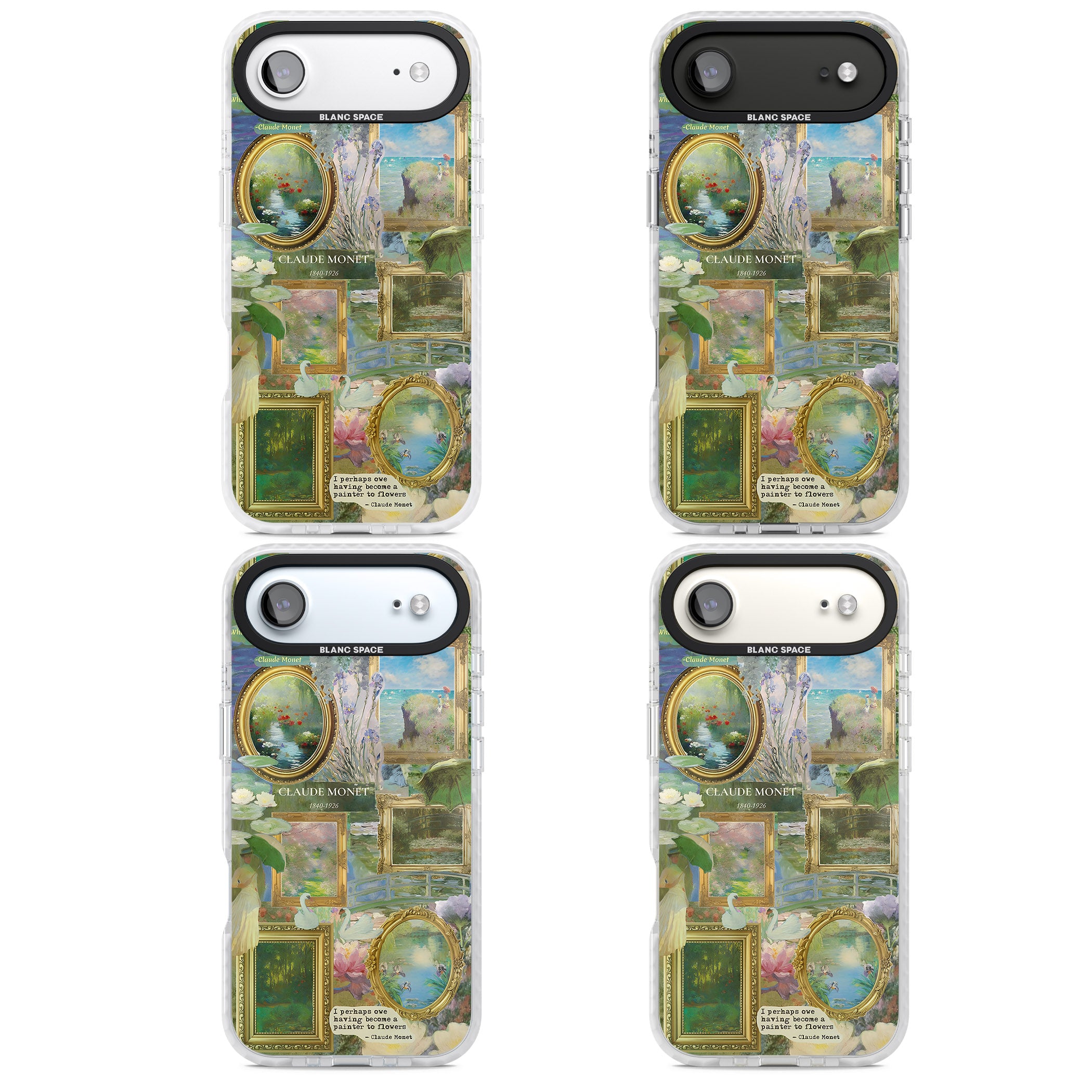 Vintage Floral Frames iPhone 17 Air Impact Clear Phone Case APT Impact Protection