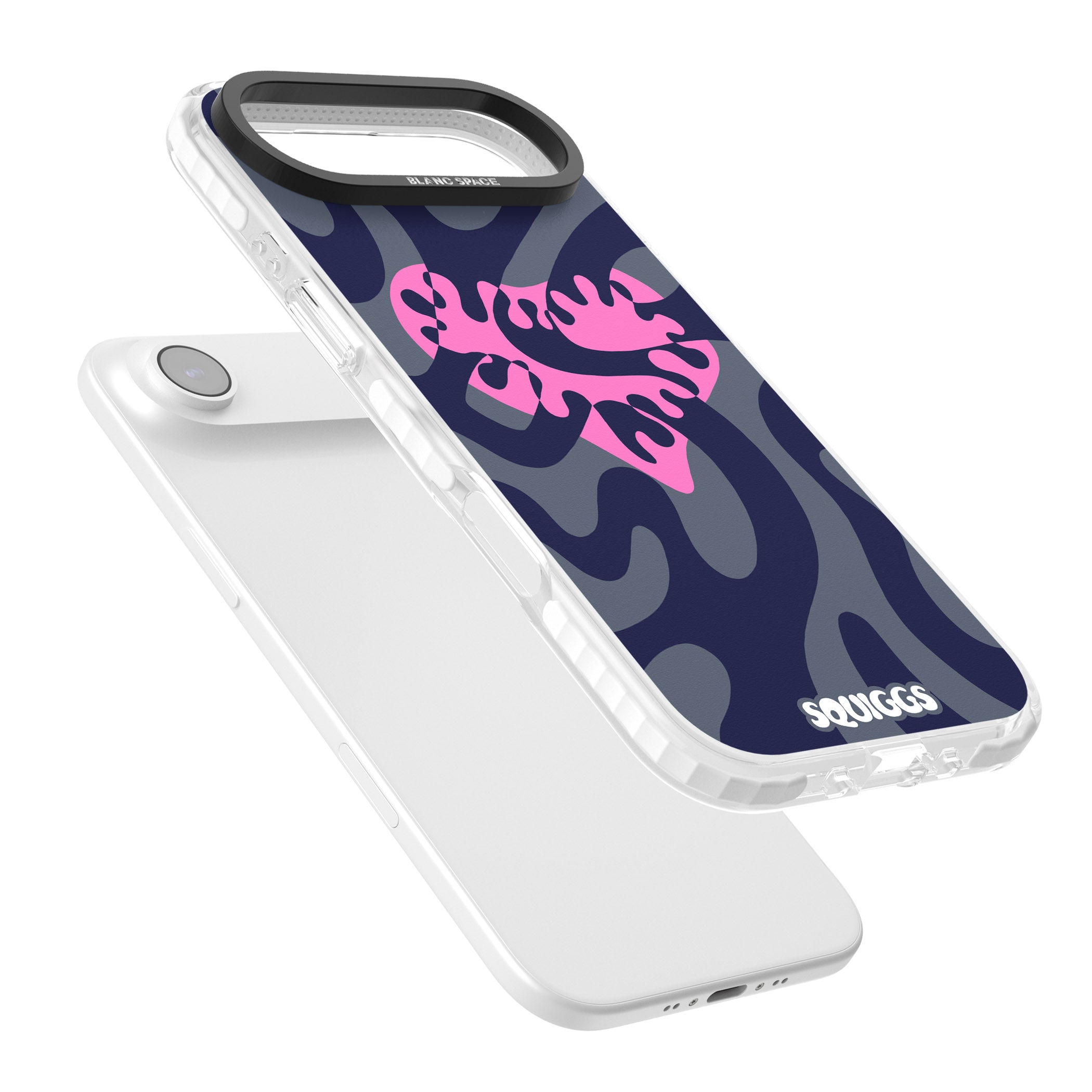 Abstract Heart iPhone 17 Air Impact Clear Phone Case Colours