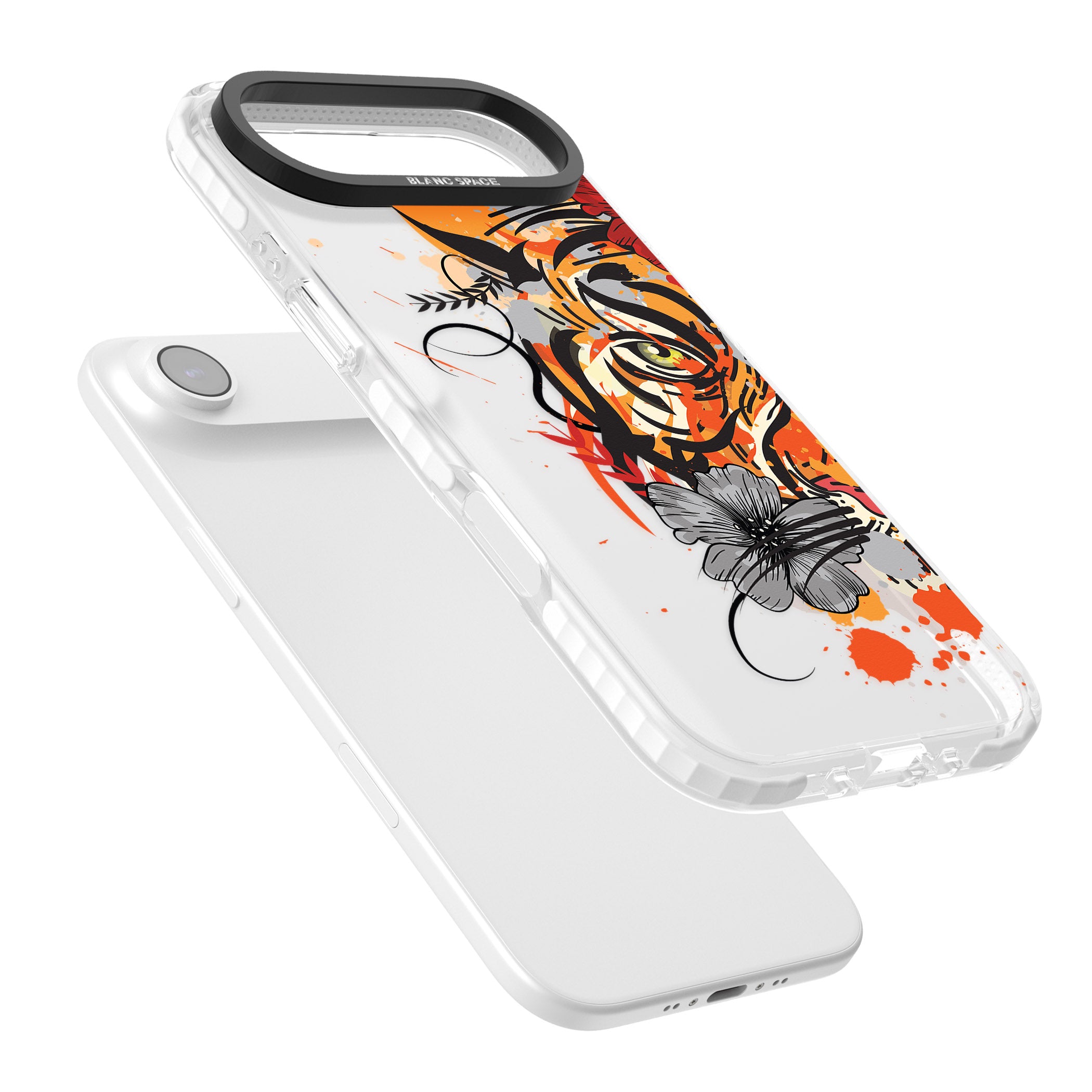 Sugar Skull Tiger iPhone 17 Air Impact Clear Phone Case Colours
