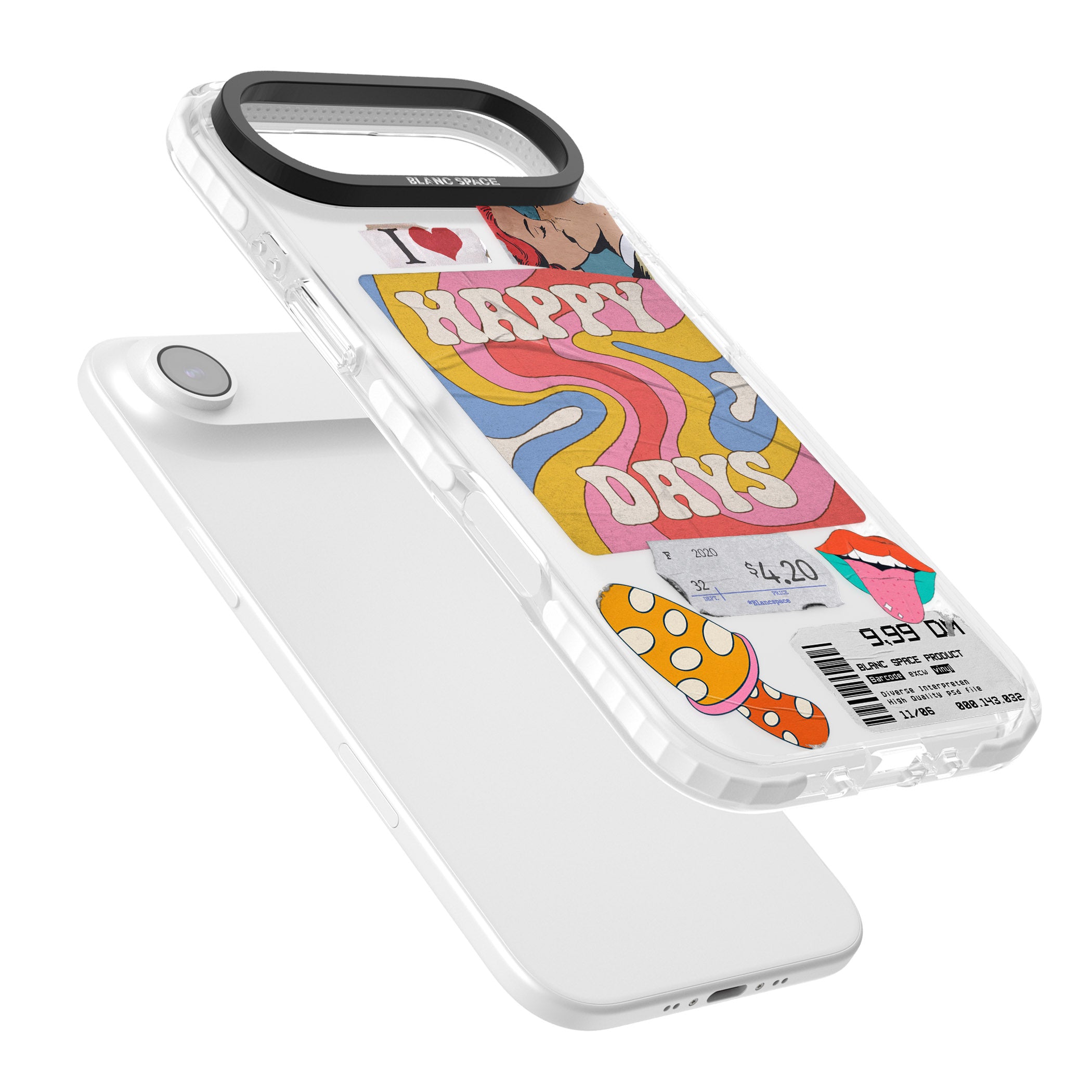 Groovy Trip iPhone 17 Air Impact Clear Phone Case Colours