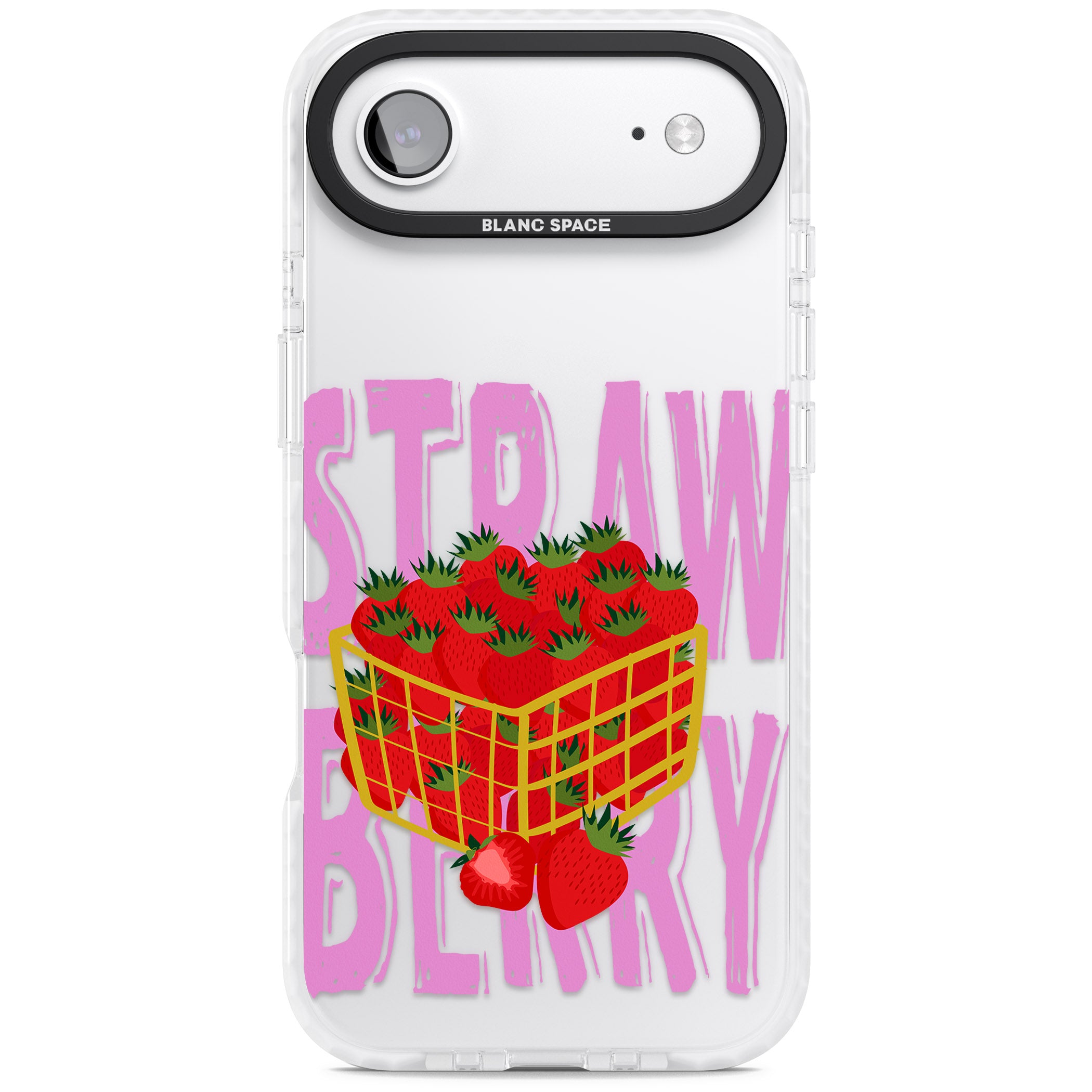 Strawberry Basket iPhone 17 Air Impact Clear Phone Case