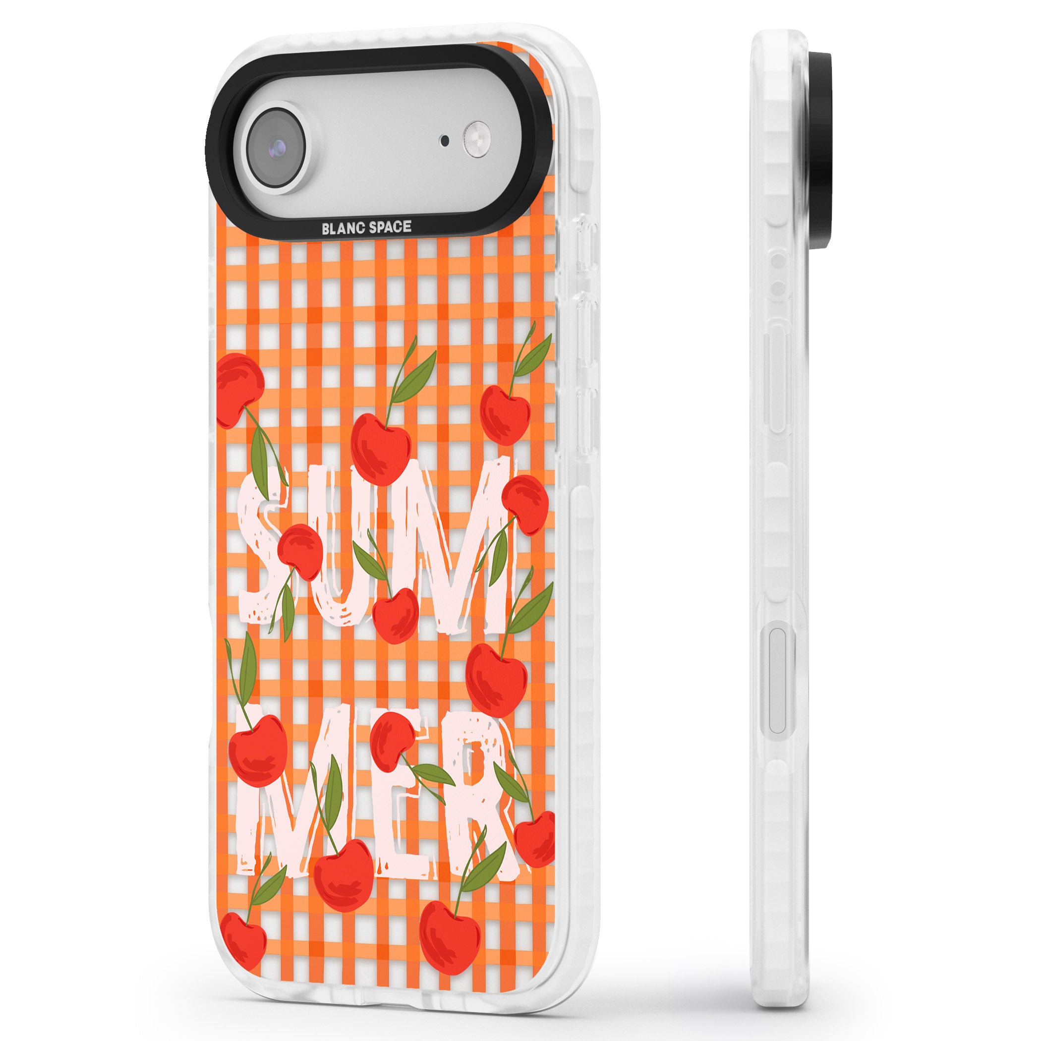 Summer Tomatoes iPhone 17 Air Impact Clear Phone Case Side Profile