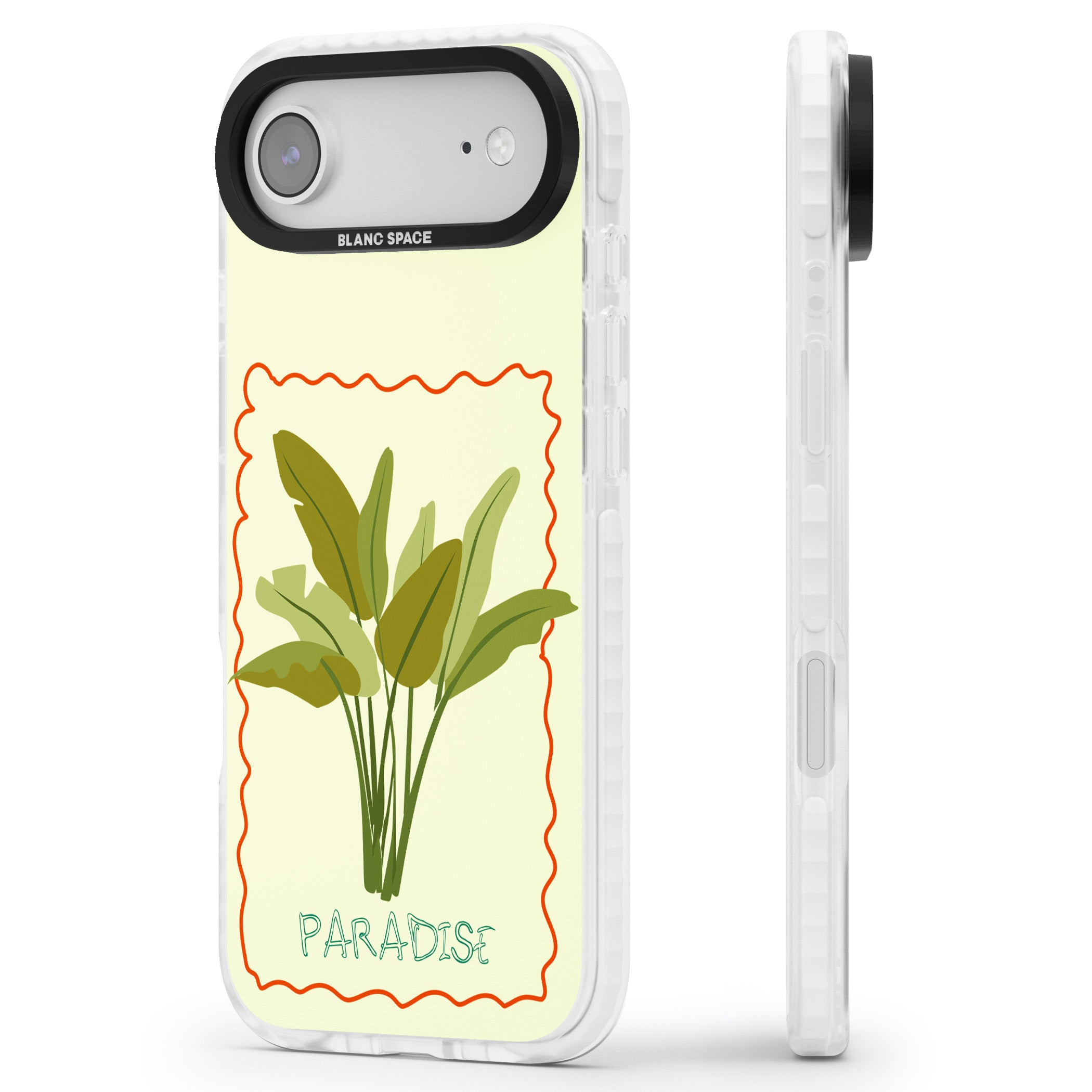 Paradies Plant iPhone 17 Air Impact Clear Phone Case Side Profile