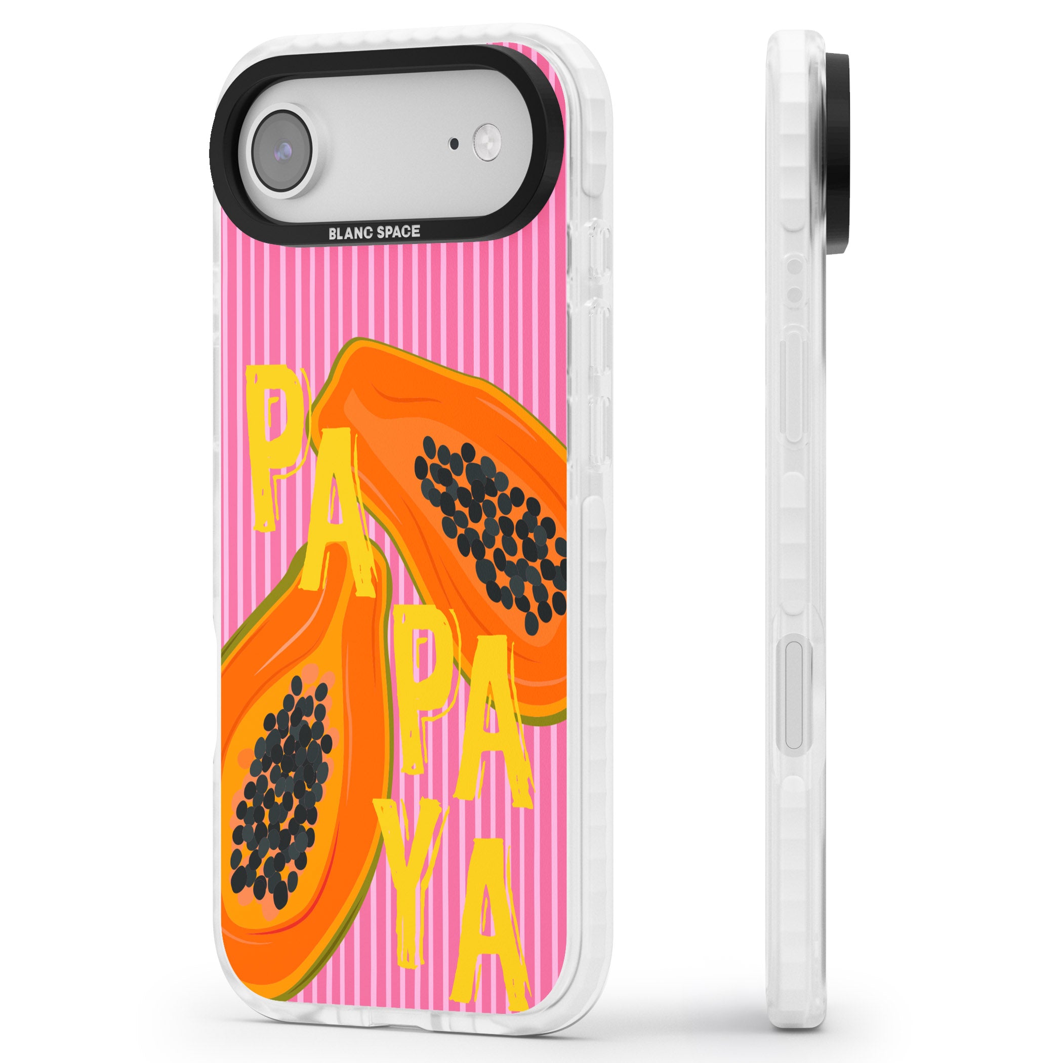 Papaya iPhone 17 Air Impact Clear Phone Case Side Profile