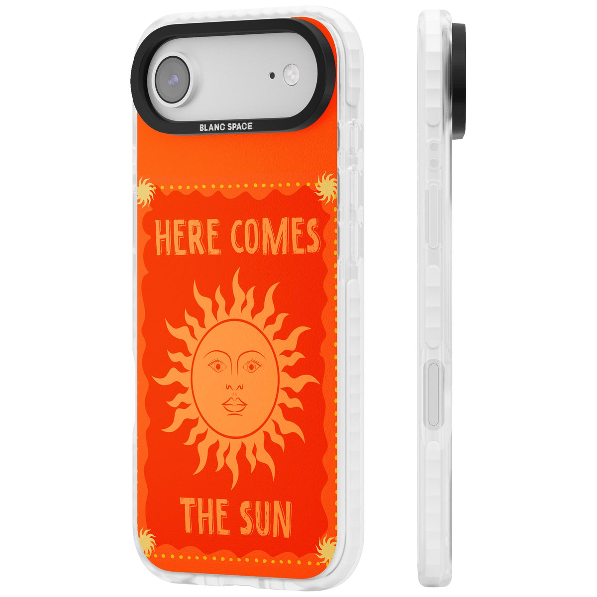 Here Comes The Sun iPhone Air Impact Clear Phone Case side