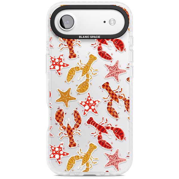 Lobster & Starfish Coastal Pattern