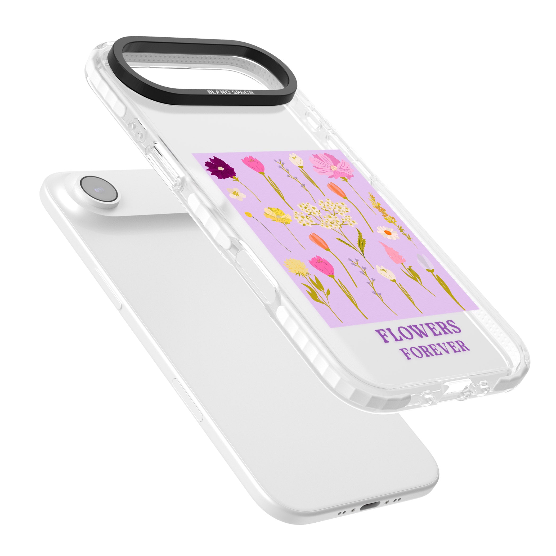 Flowers Forever iPhone 17 Air Impact Clear Phone Case Colours