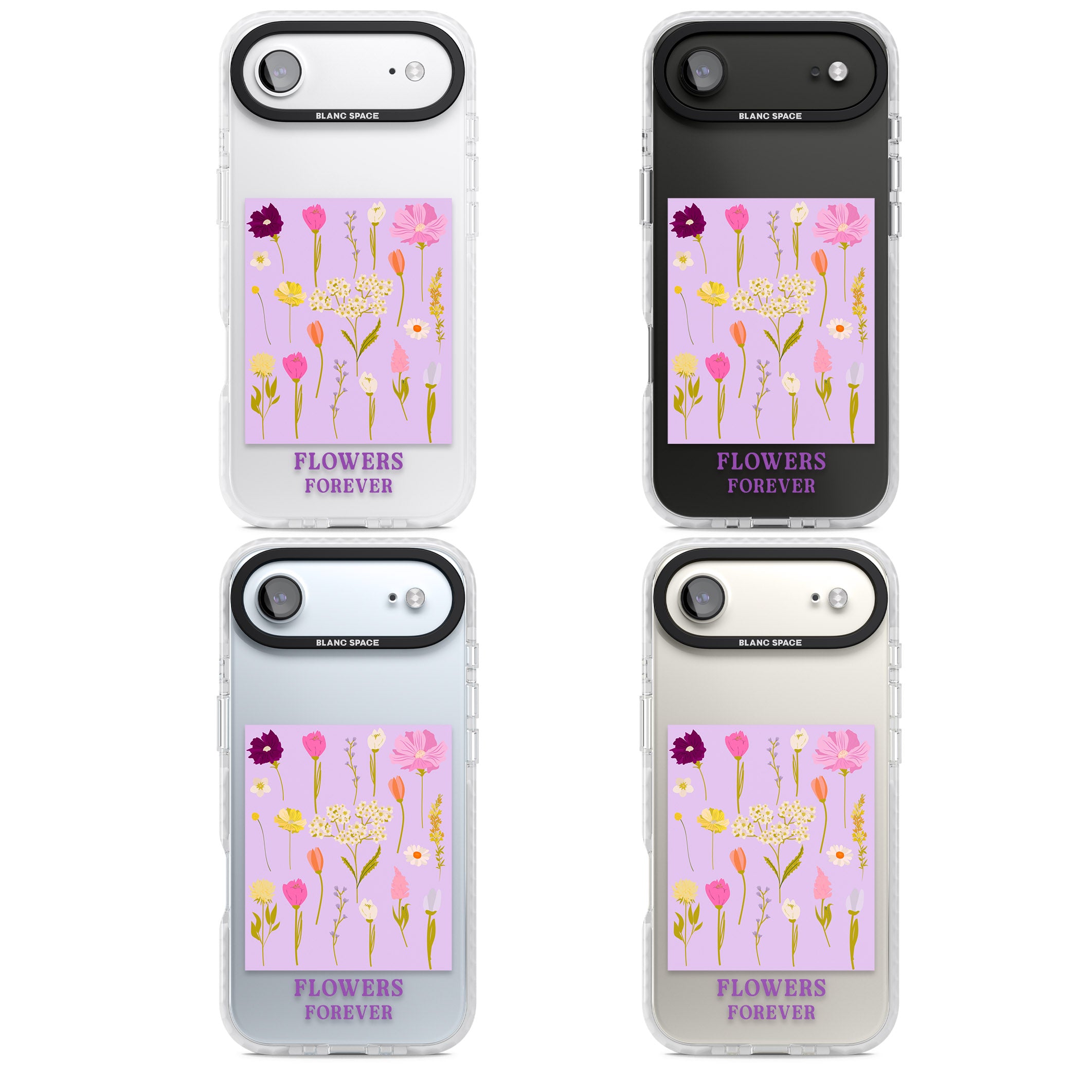 Flowers Forever iPhone 17 Air Impact Clear Phone Case APT Impact Protection
