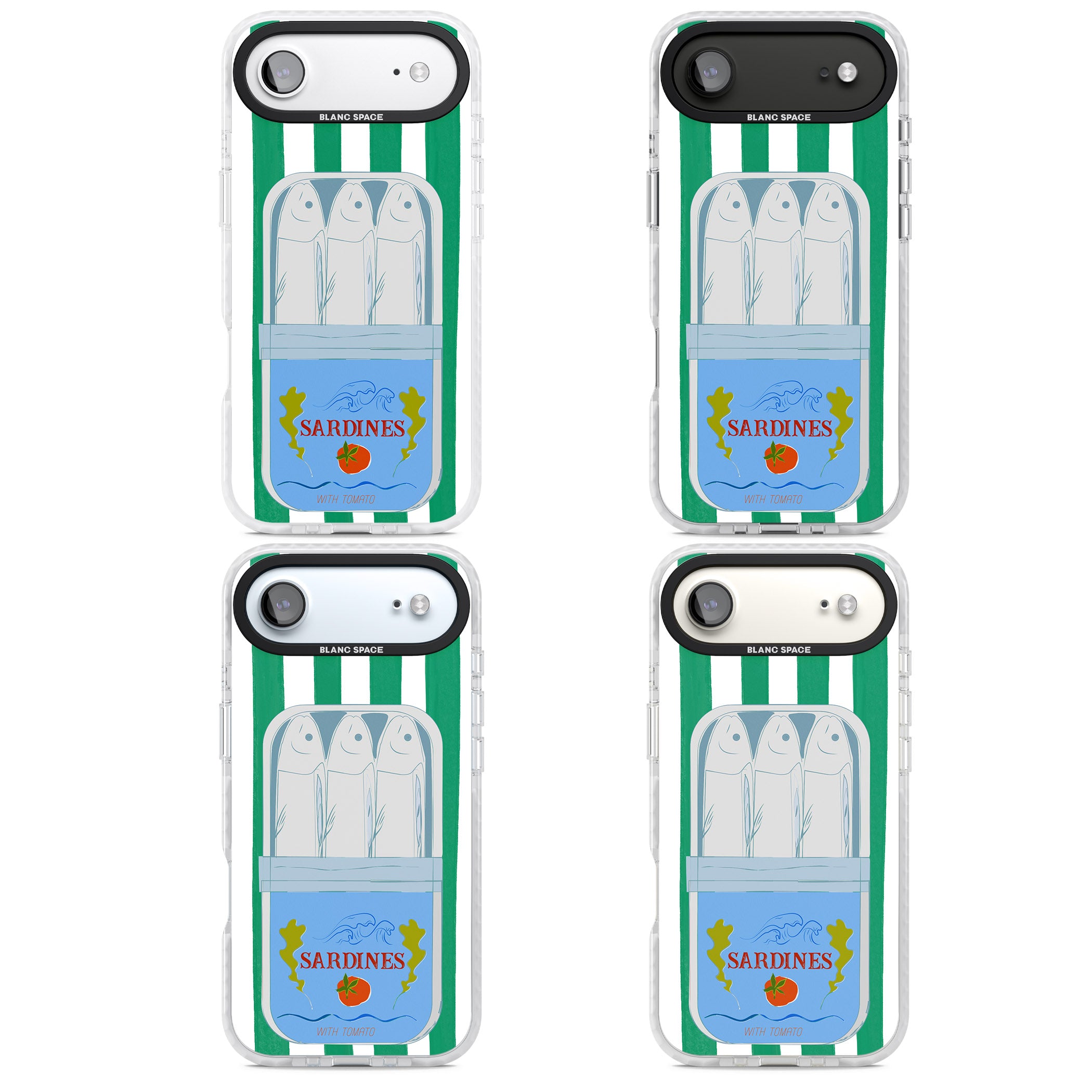 Italian Coastal Sardines iPhone 17 Air Impact Clear Phone Case APT Impact Protection