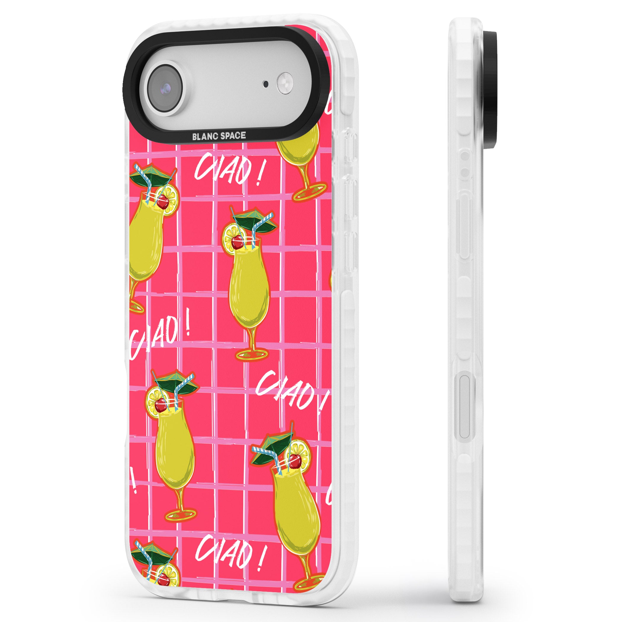 Ciao Lemons iPhone 17 Air Impact Clear Phone Case Side Profile