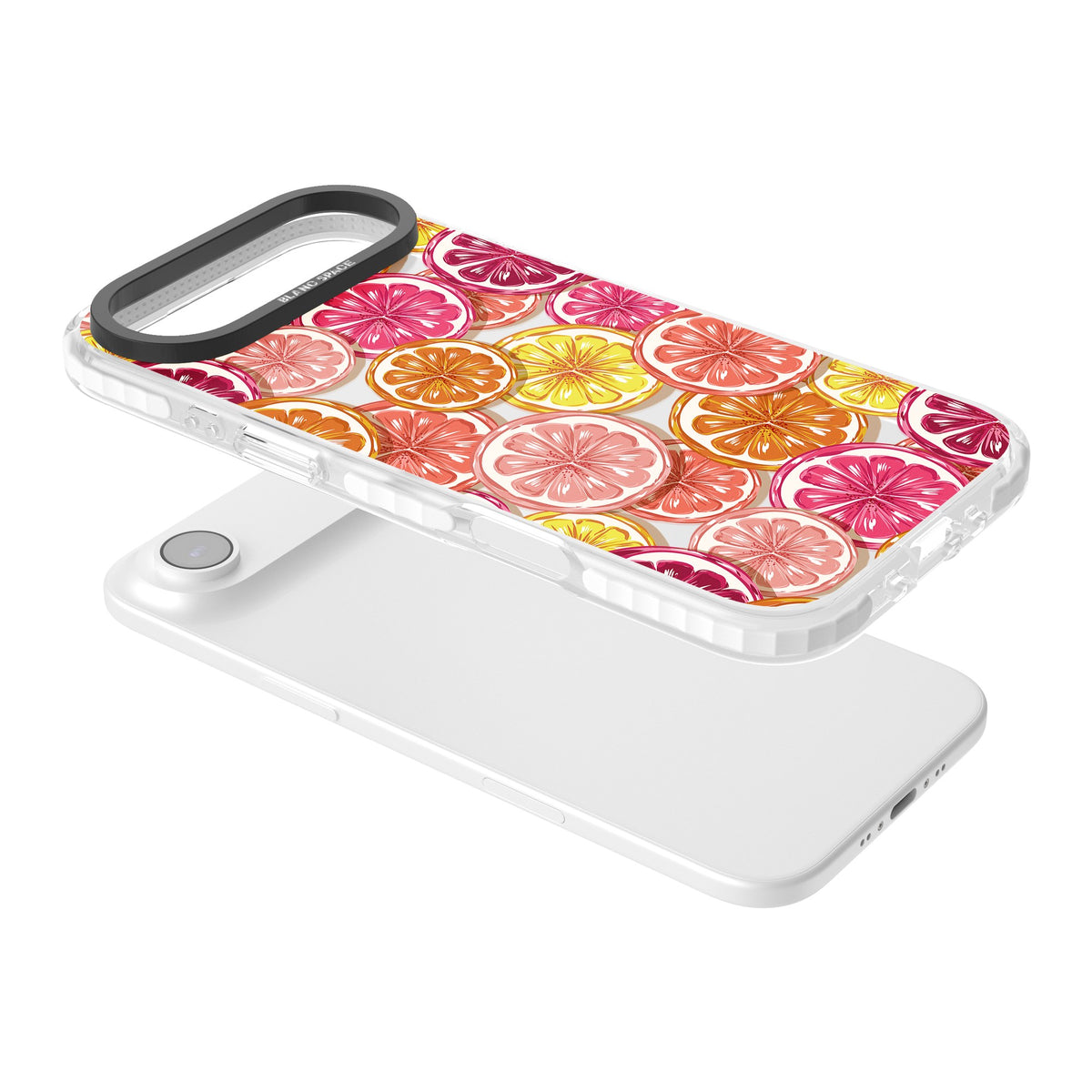 Citrus Fiesta iPhone Air Impact Clear Phone Case angled