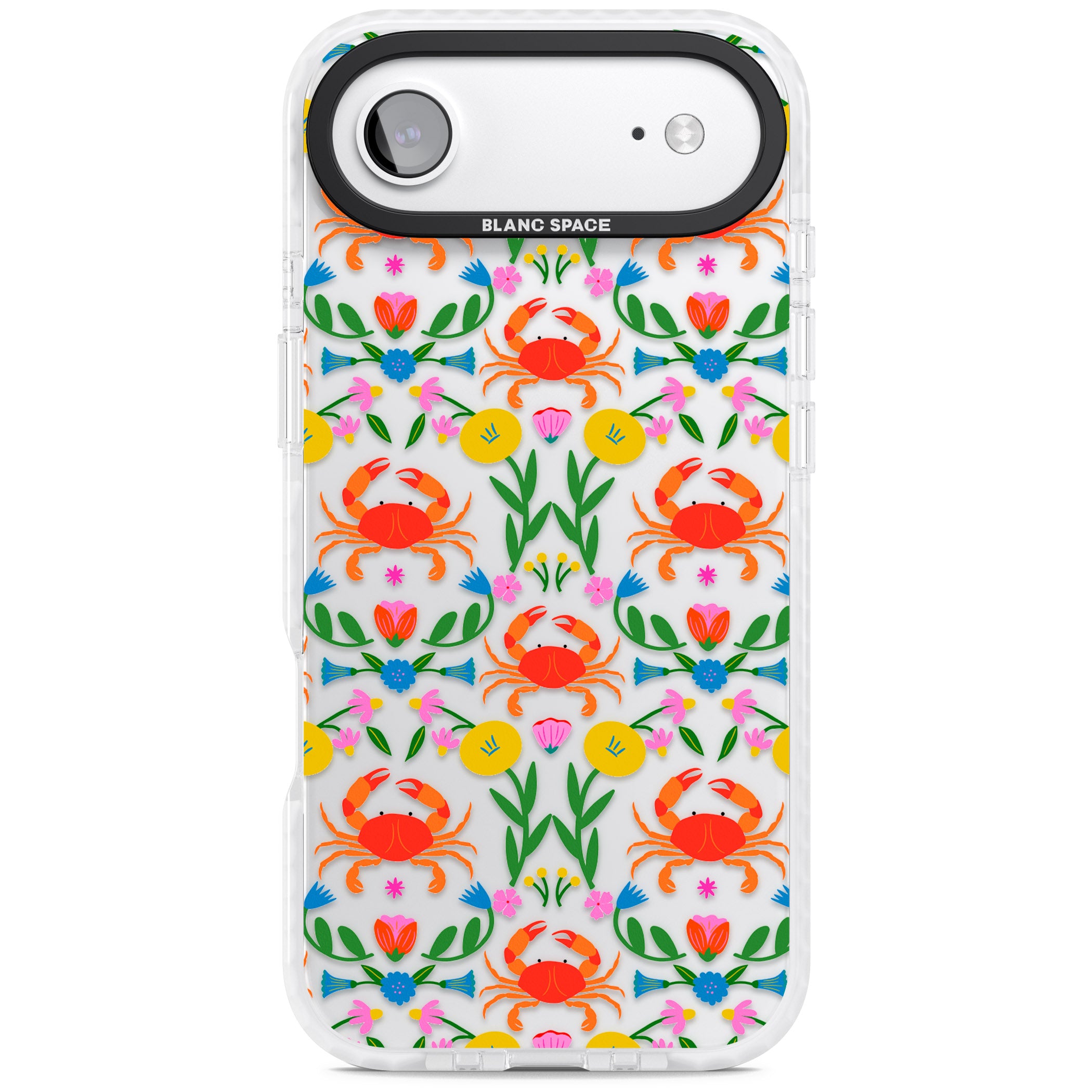 Crabs Flowers iPhone 17 Air Impact Clear Phone Case