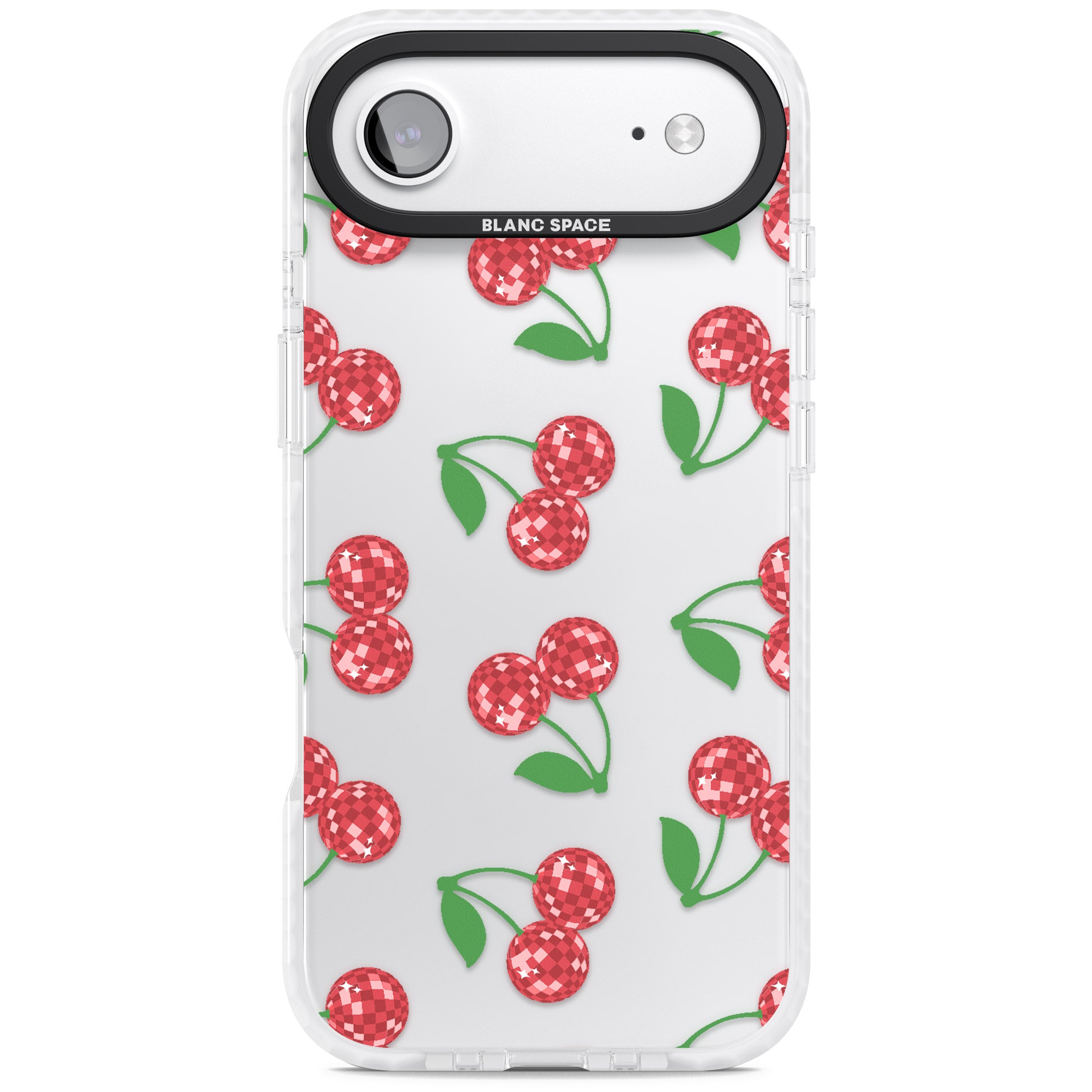Disco Cherry Pattern iPhone 17 Air Impact Clear Phone Case