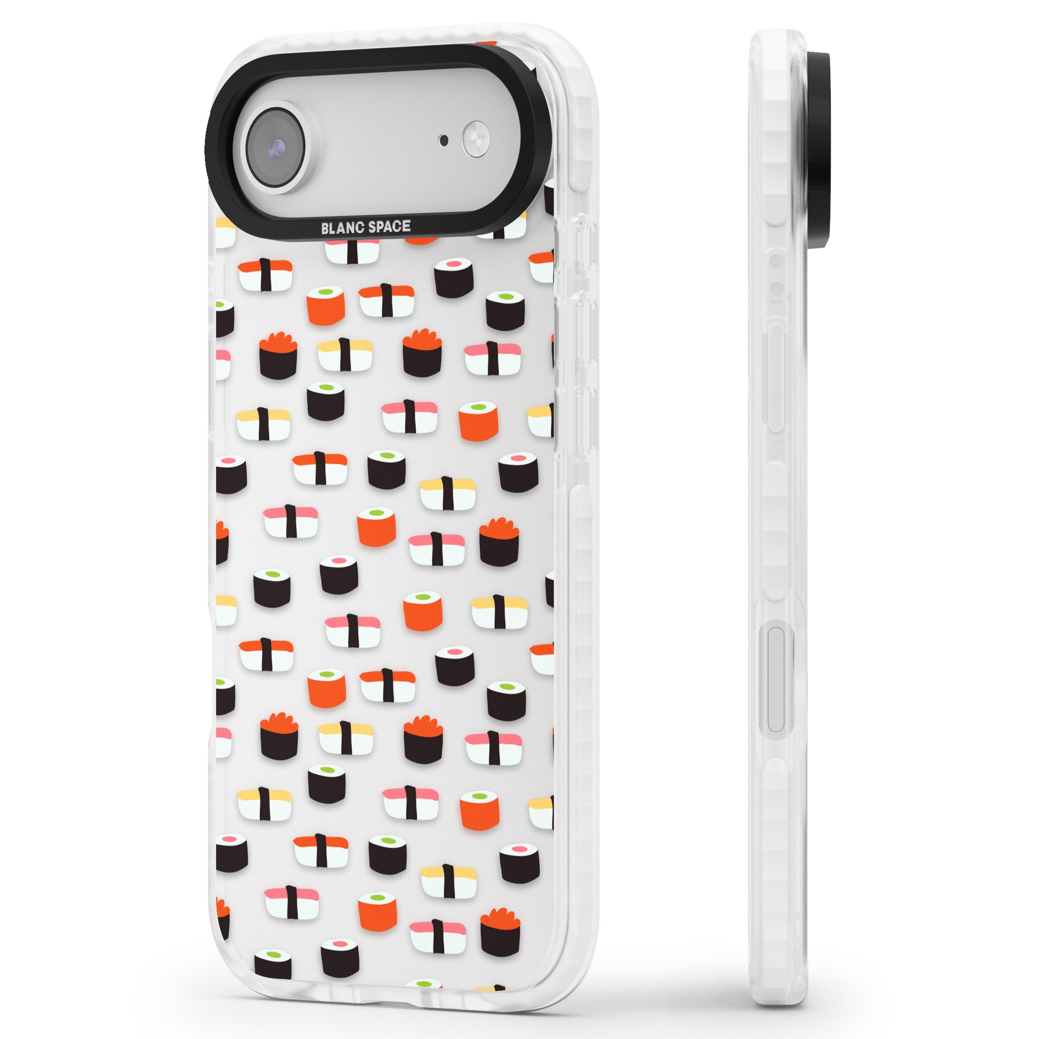 Sushi Pop iPhone 17 Air Impact Clear Phone Case Side Profile