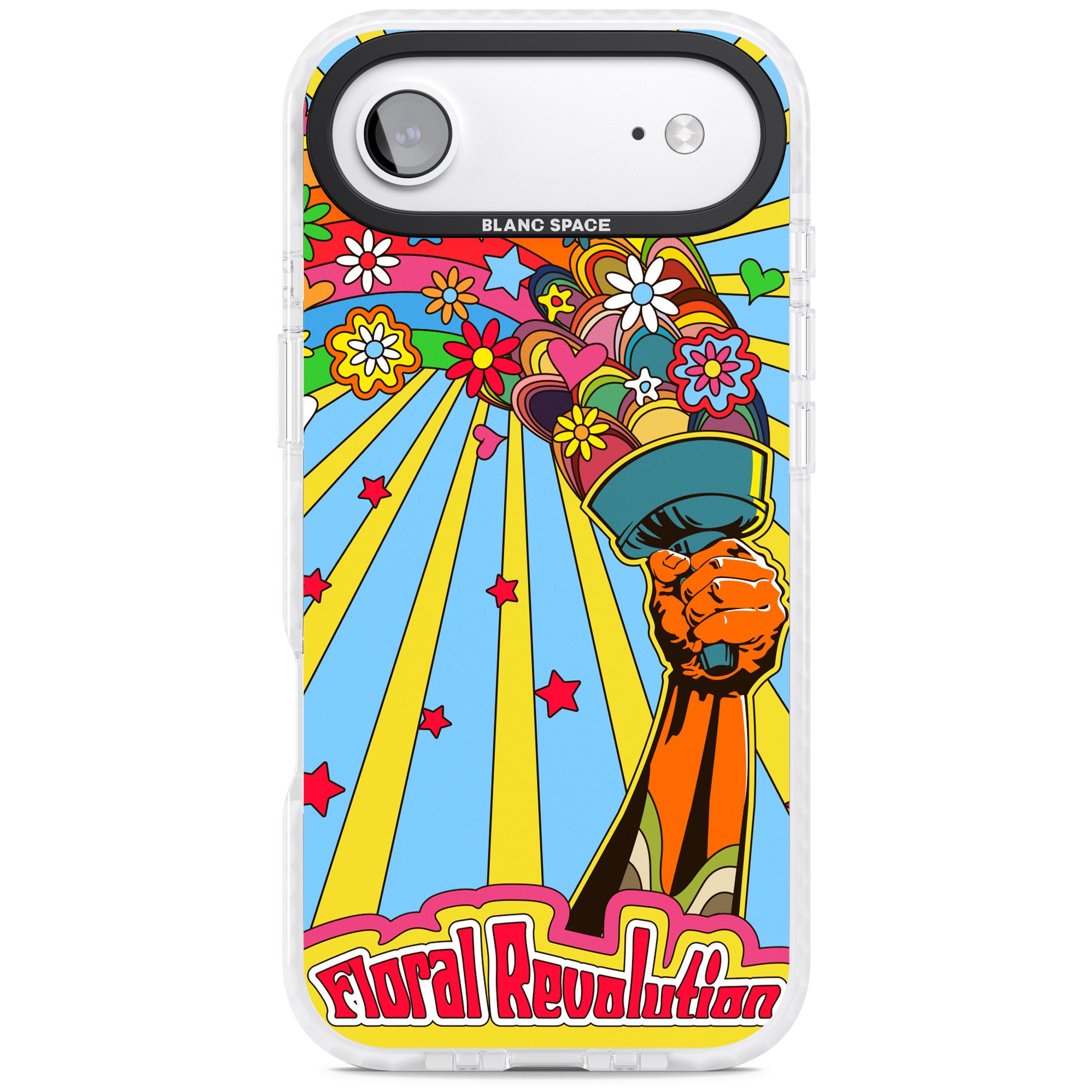 Floral Revolution iPhone 17 Air Impact Clear Phone Case