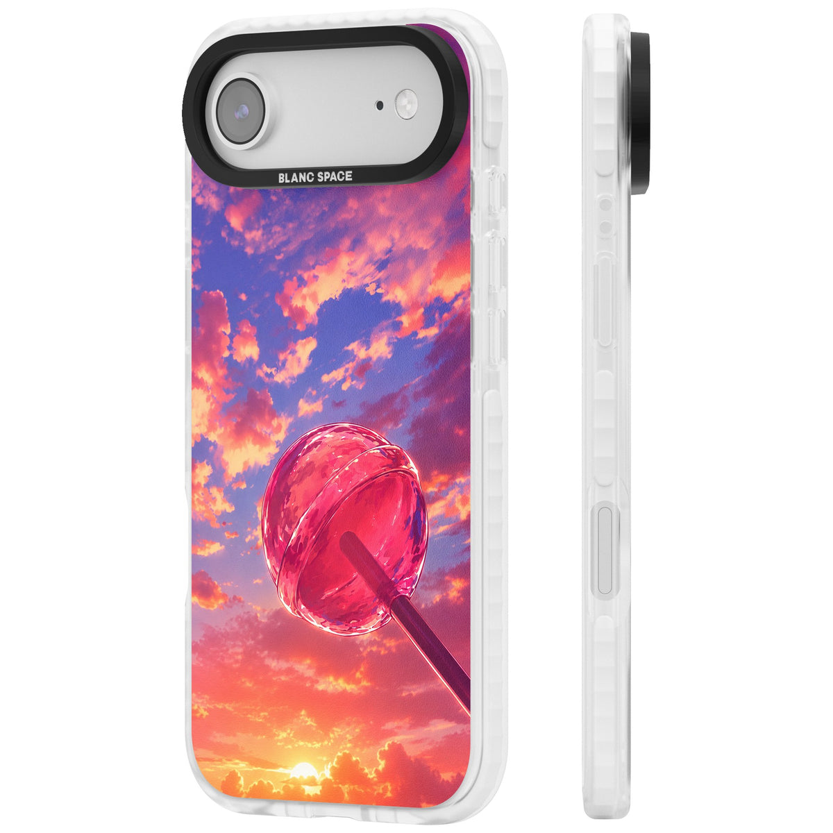 Sugar Sunset iPhone Air Impact Clear Phone Case side