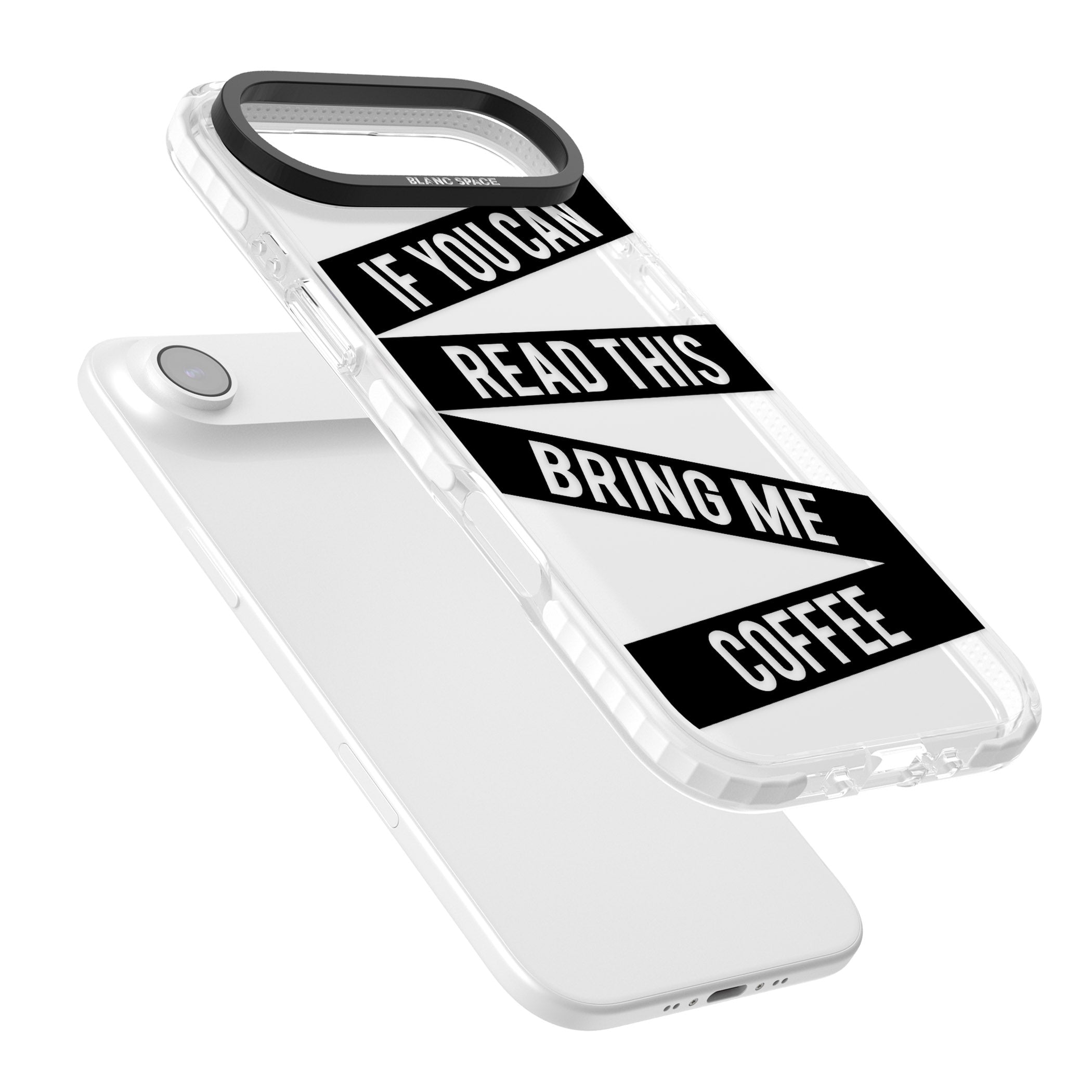 Bring Me Coffee iPhone 17 Air Impact Clear Phone Case Colours