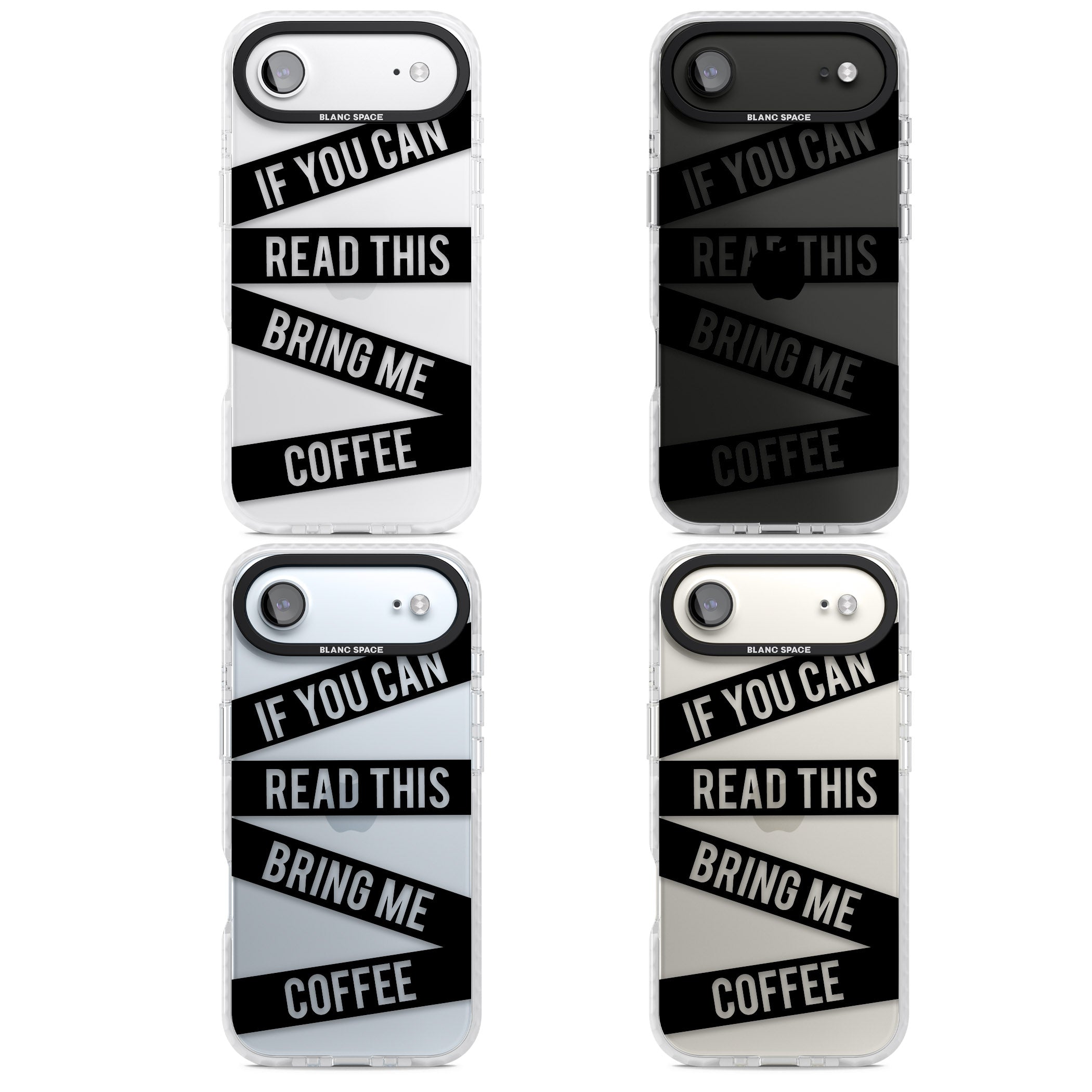 Bring Me Coffee iPhone 17 Air Impact Clear Phone Case APT Impact Protection