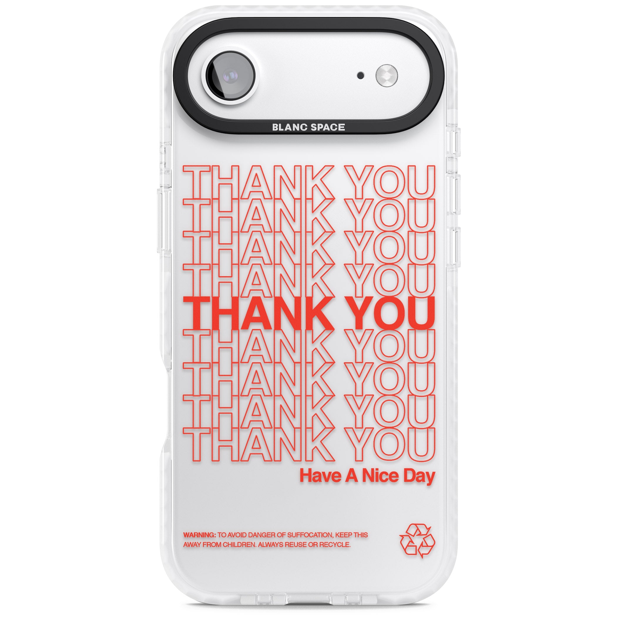 Thank You Have A Nice Day iPhone 17 Air Impact Clear Phone Case