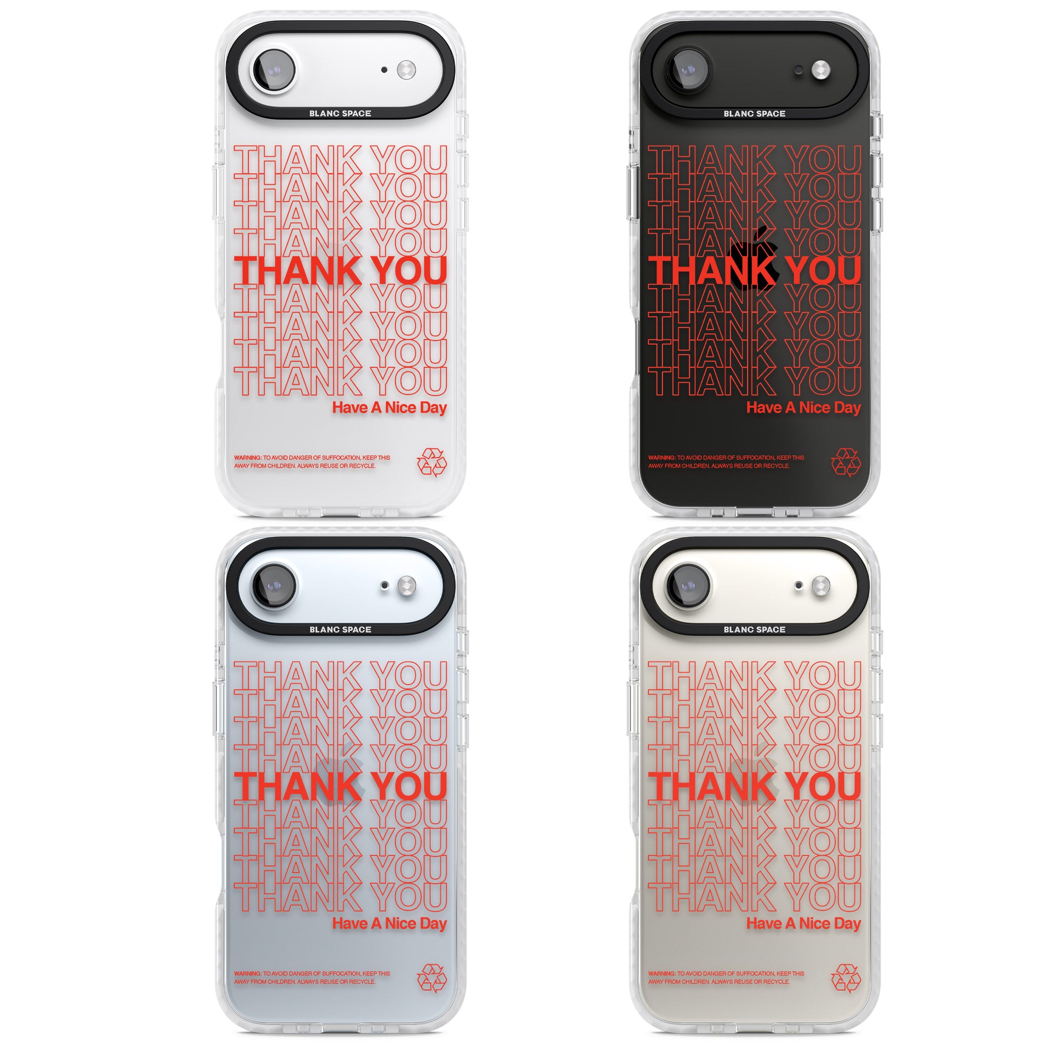 Thank You Have A Nice Day iPhone 17 Air Impact Clear Phone Case APT Impact Protection