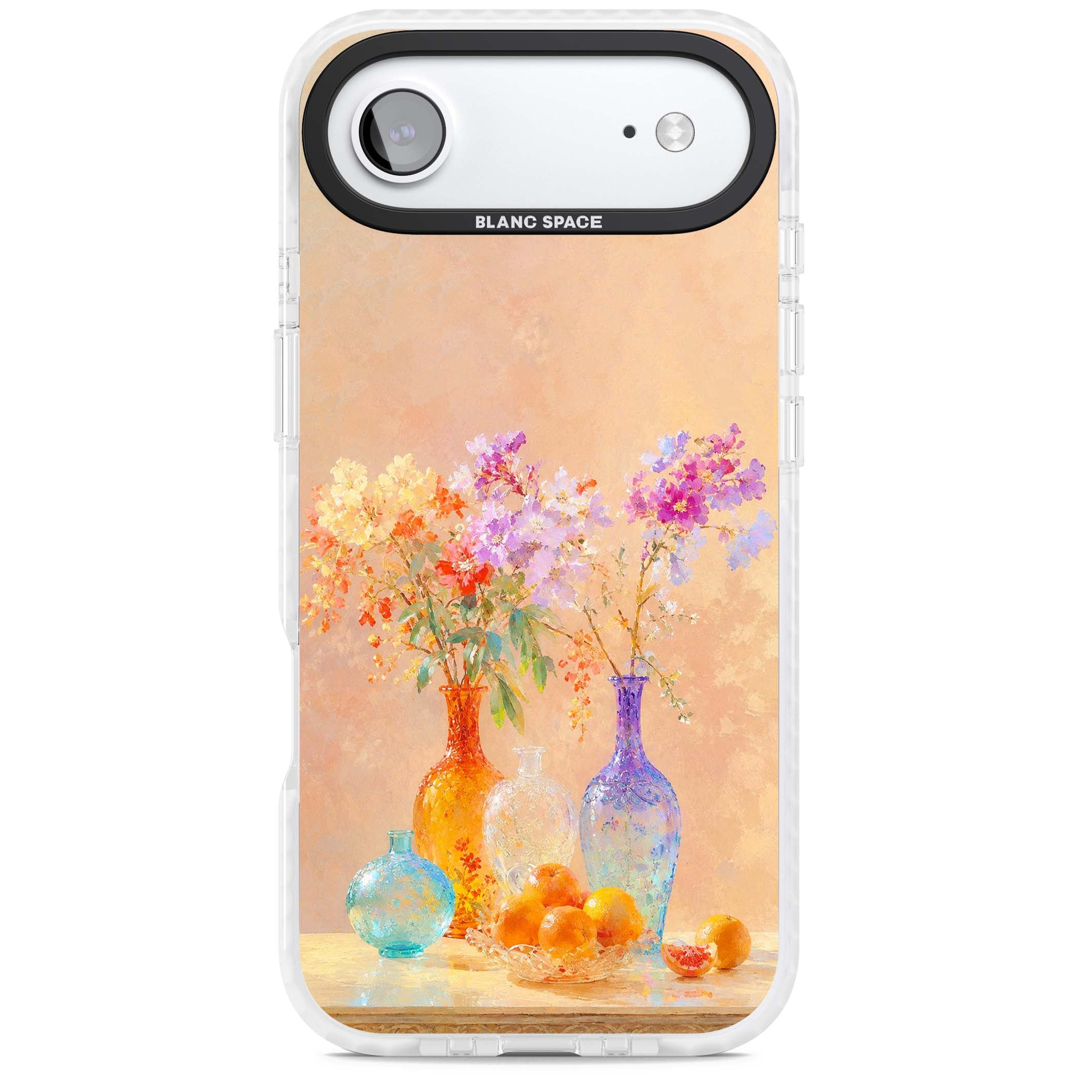 Peach Glass art iPhone case | Black Impact case for iPhone Air