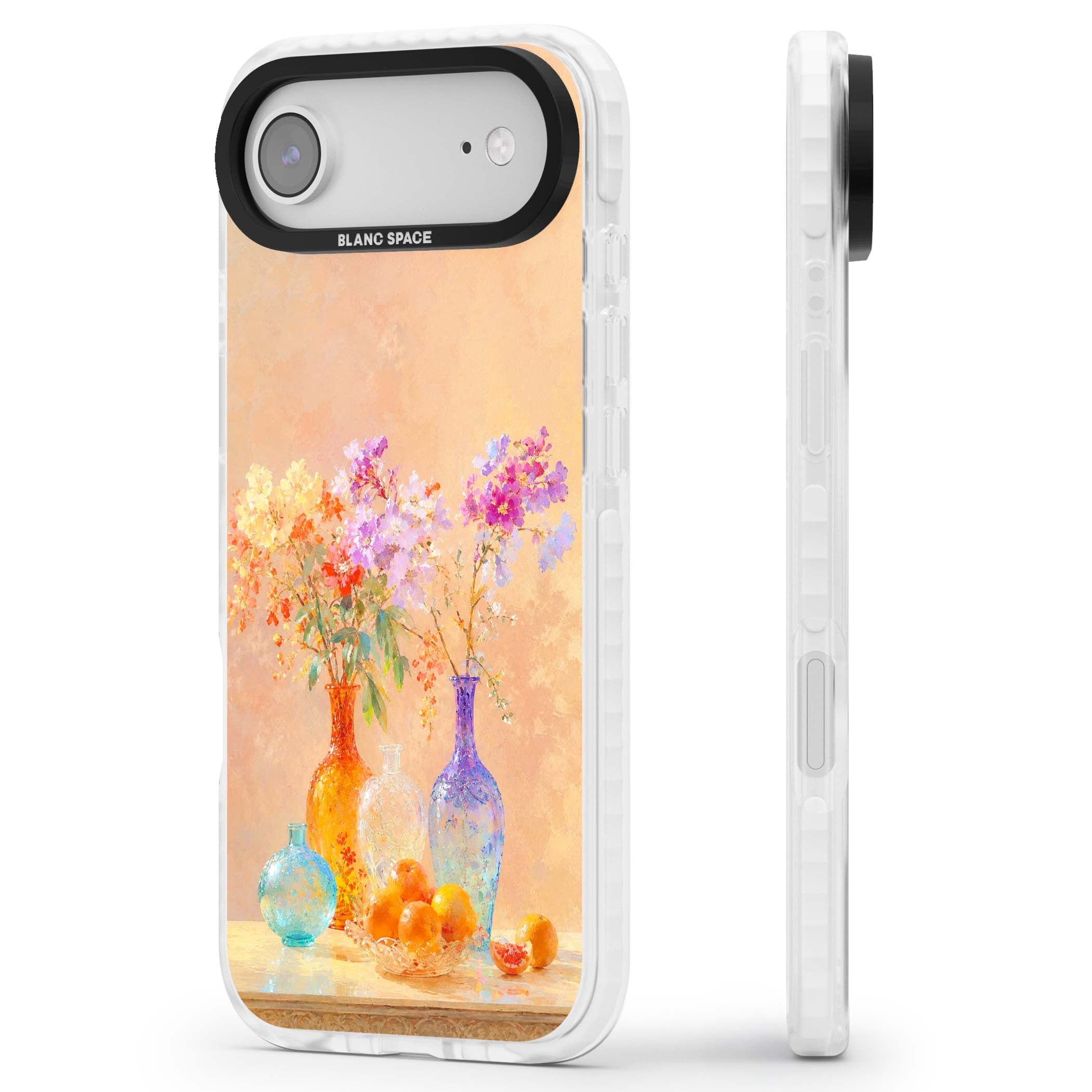 Peach Glass art iPhone case | Black Impact case for iPhone Air