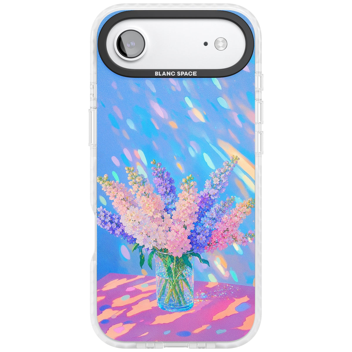 Bubblegum Flowers iPhone Air Impact Clear Phone Case front