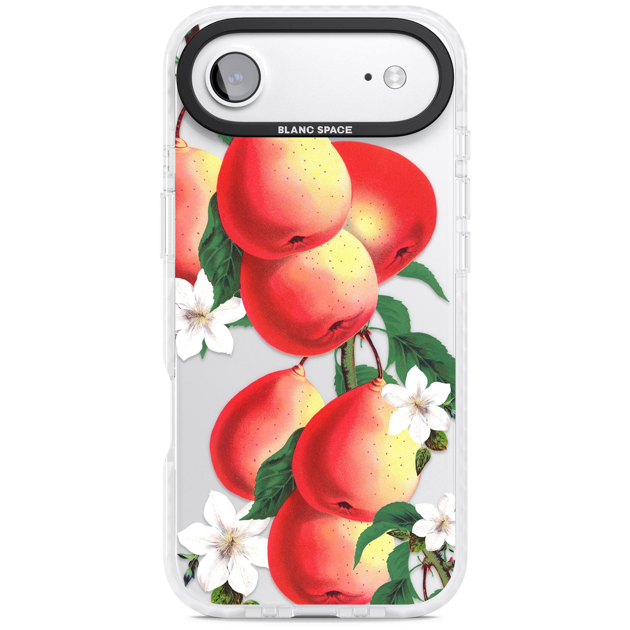 Vintage Painted Peaches iPhone 17 Air Impact Clear Phone Case