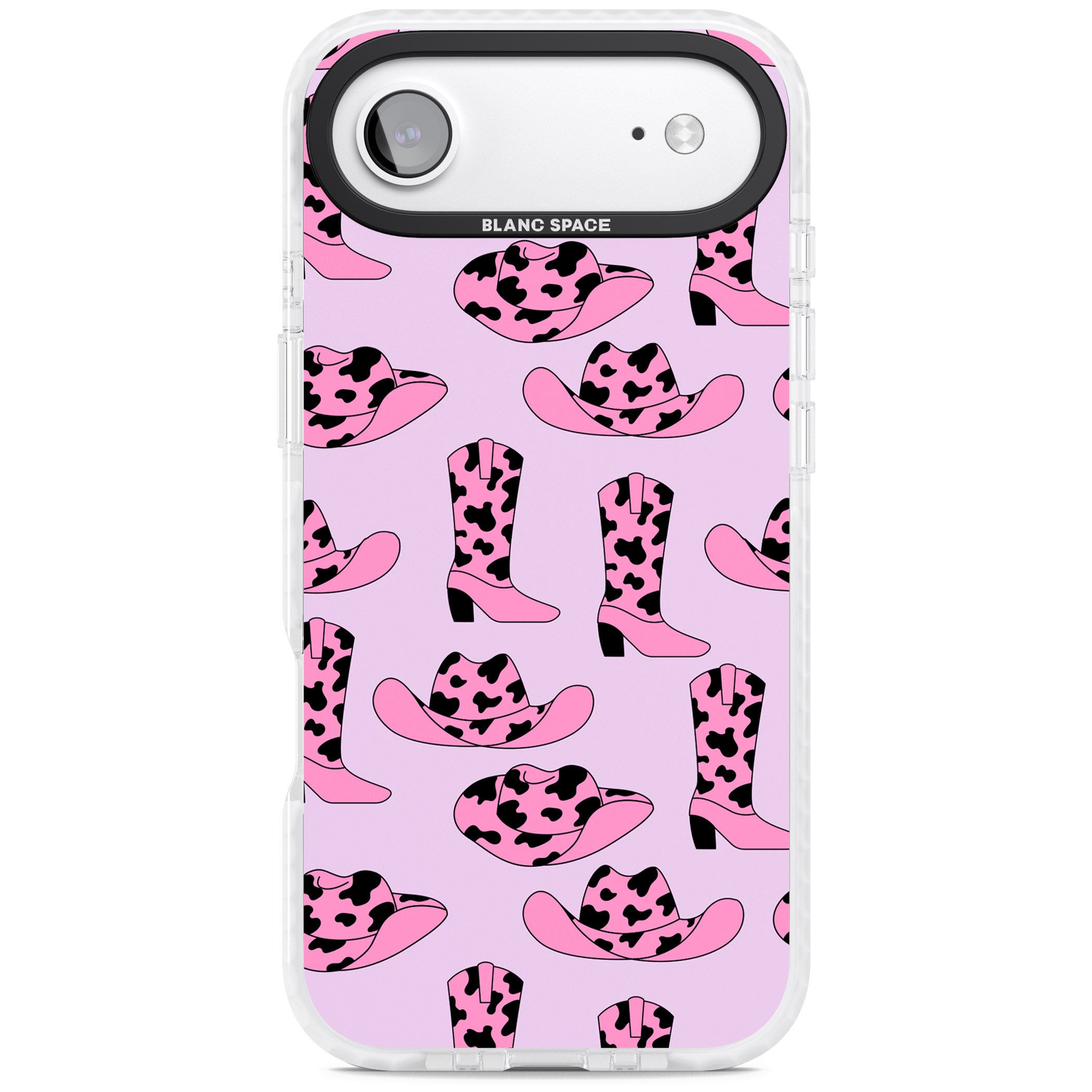 Cow Girl Pattern iPhone 17 Air Impact Clear Phone Case