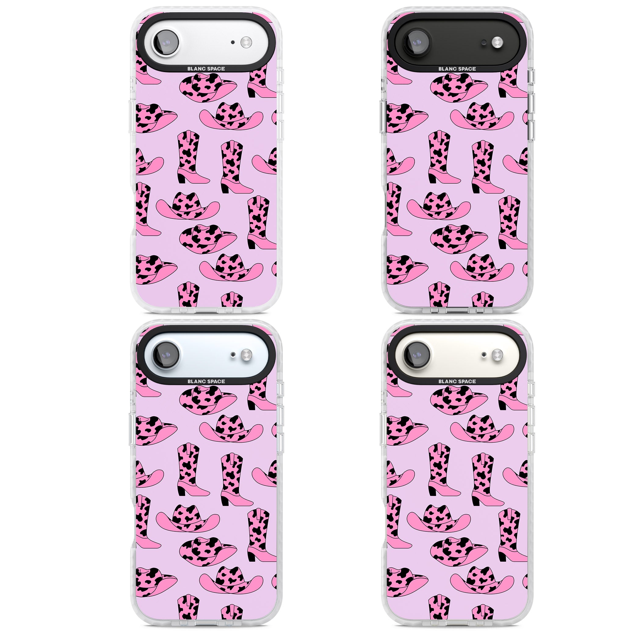 Cow Girl Pattern iPhone 17 Air Impact Clear Phone Case APT Impact Protection