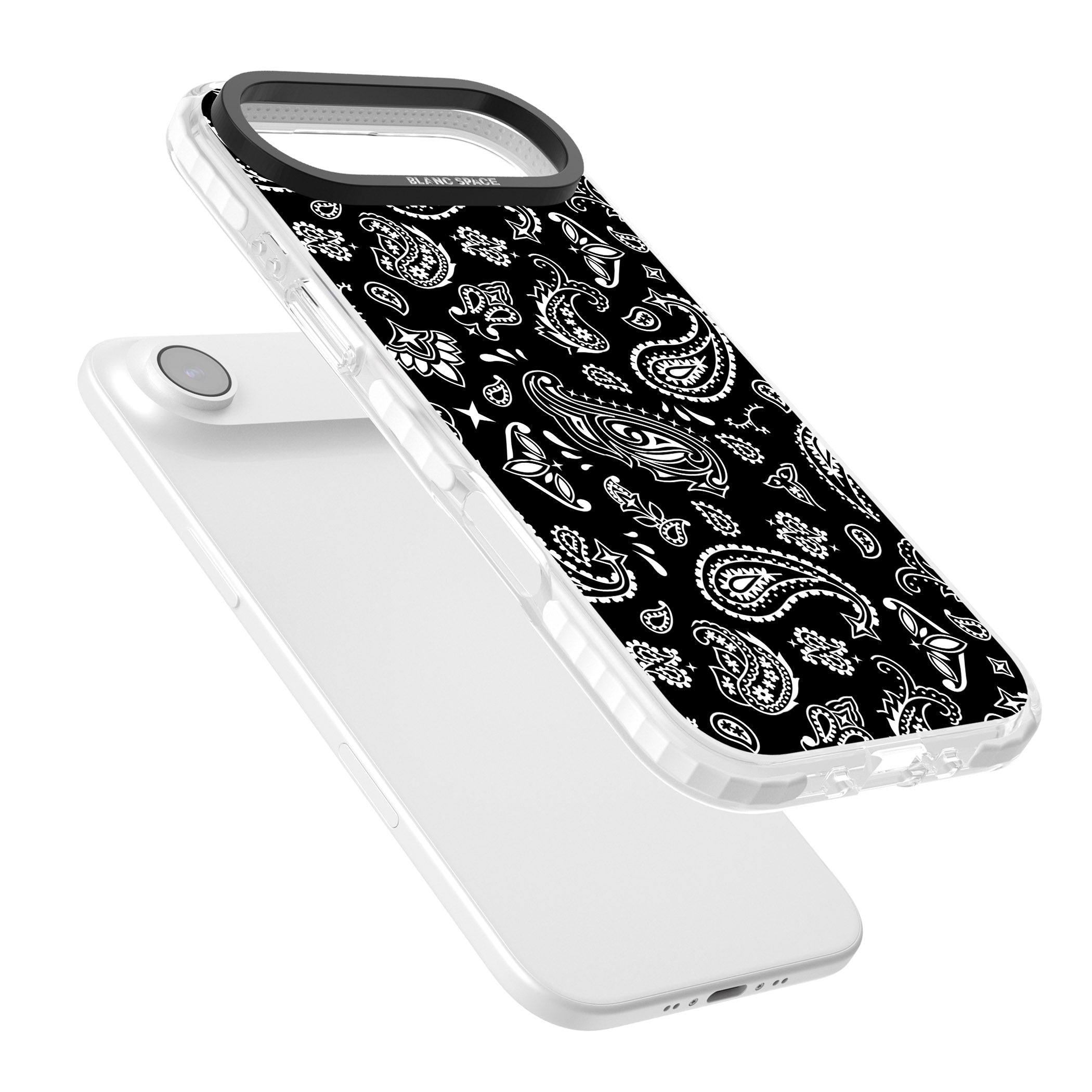 Black Bandana iPhone 17 Air Impact Clear Phone Case Colours