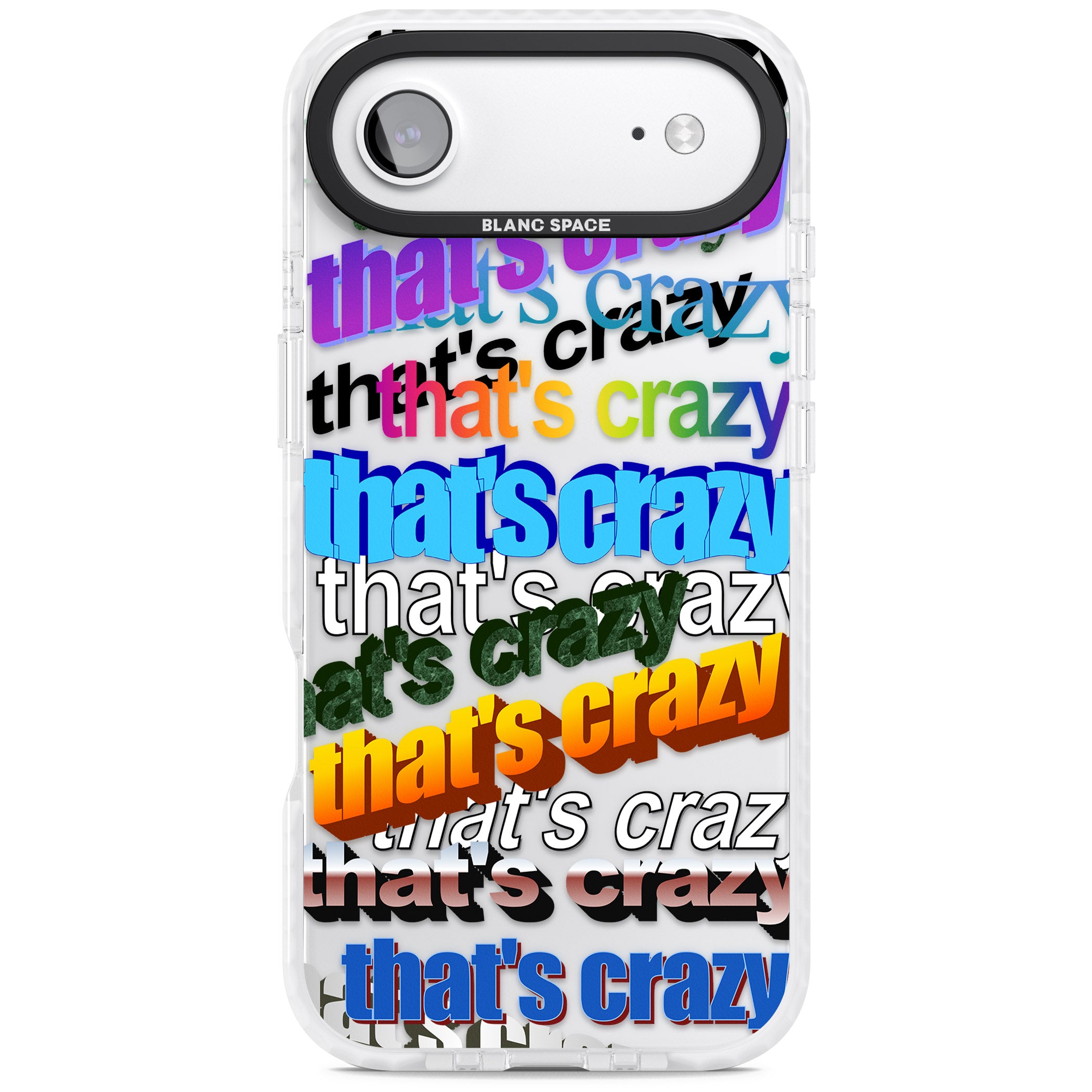 That'S Crazy Typography iPhone 17 Air Impact Clear Phone Case
