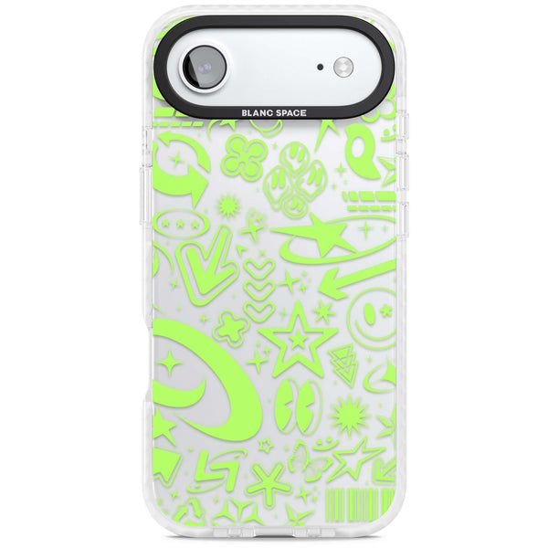 Neon Green Y2K Pattern