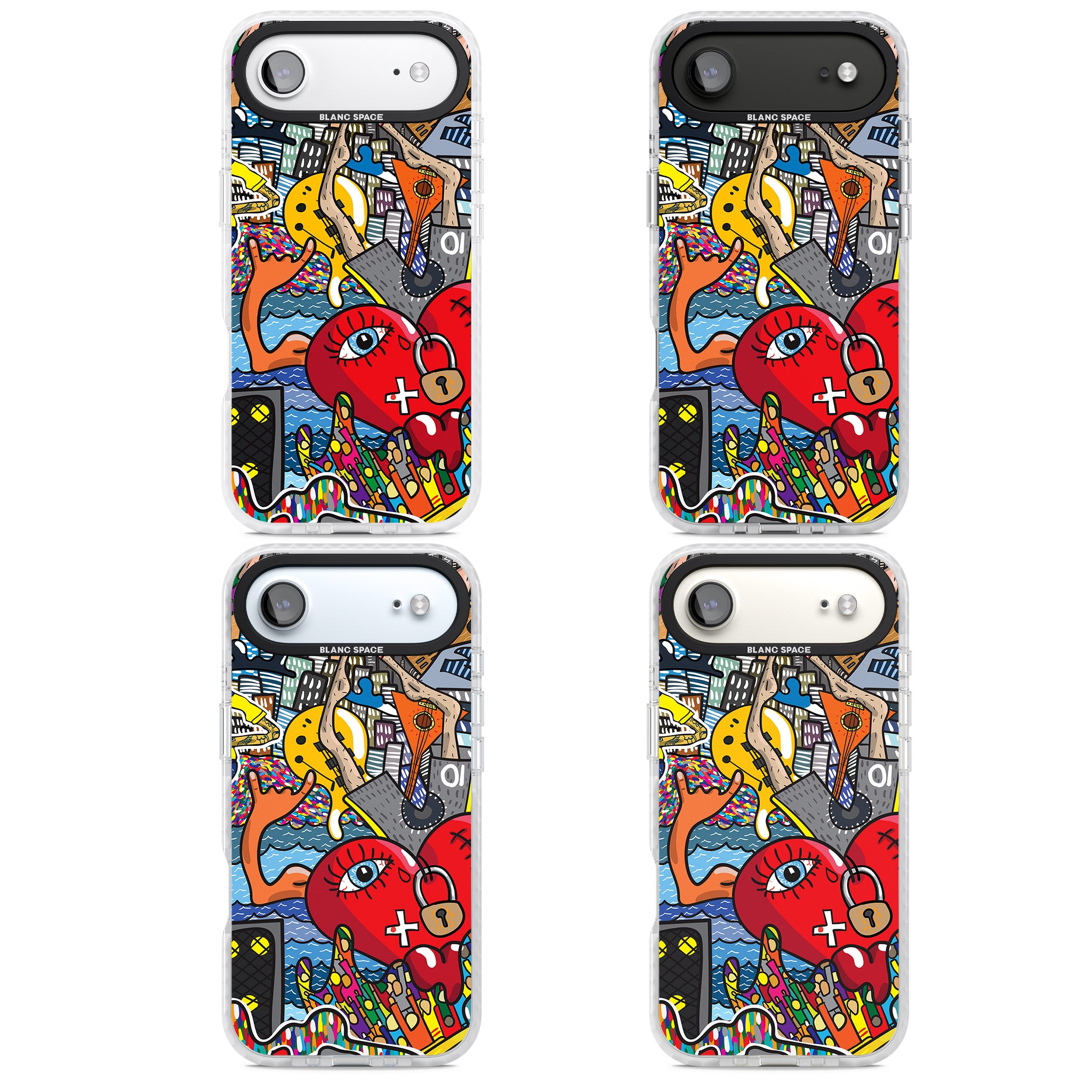 Crowd Tsunami iPhone 17 Air Impact Clear Phone Case APT Impact Protection