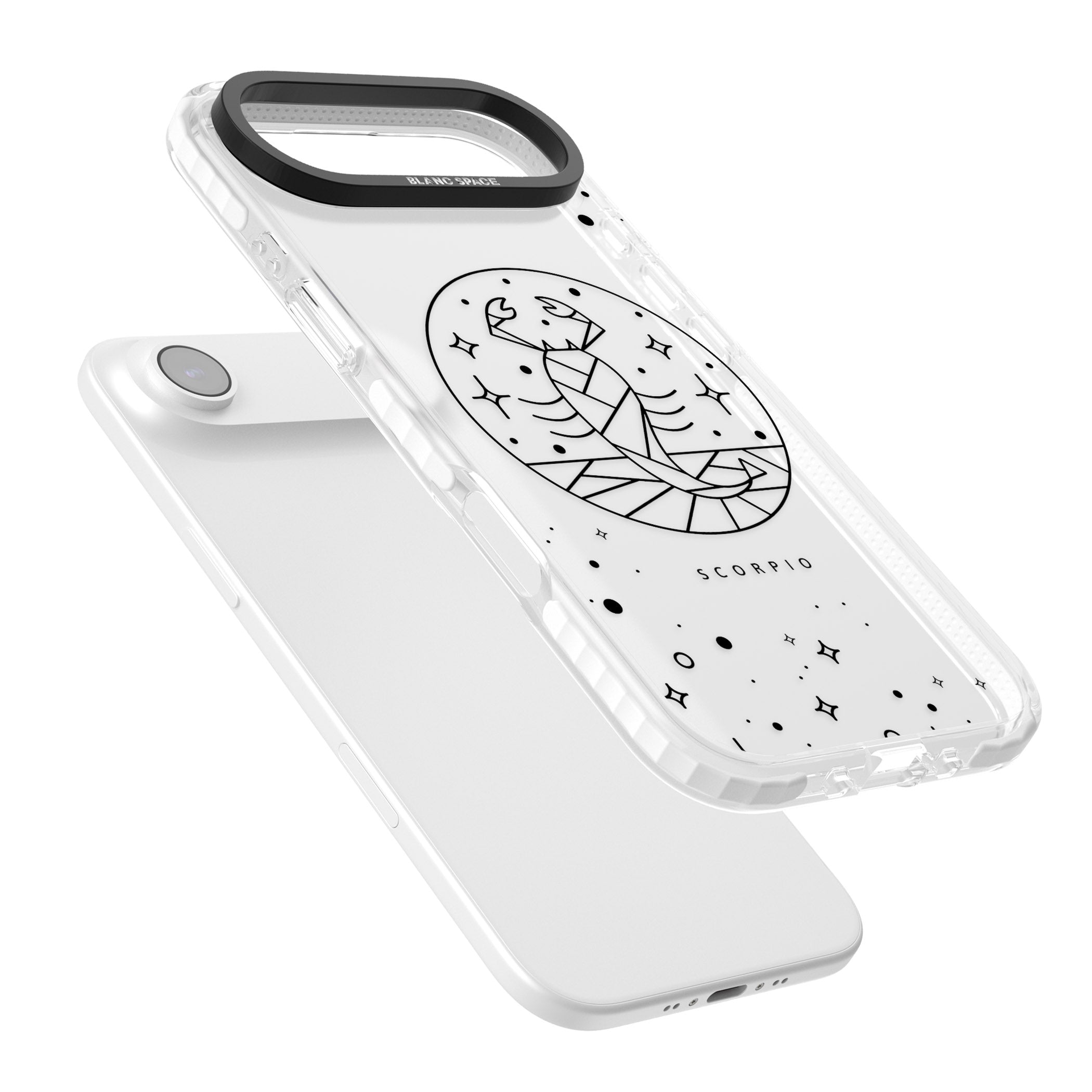 Scorpio Emblem Cosmic Design iPhone 17 Air Impact Clear Phone Case Colours