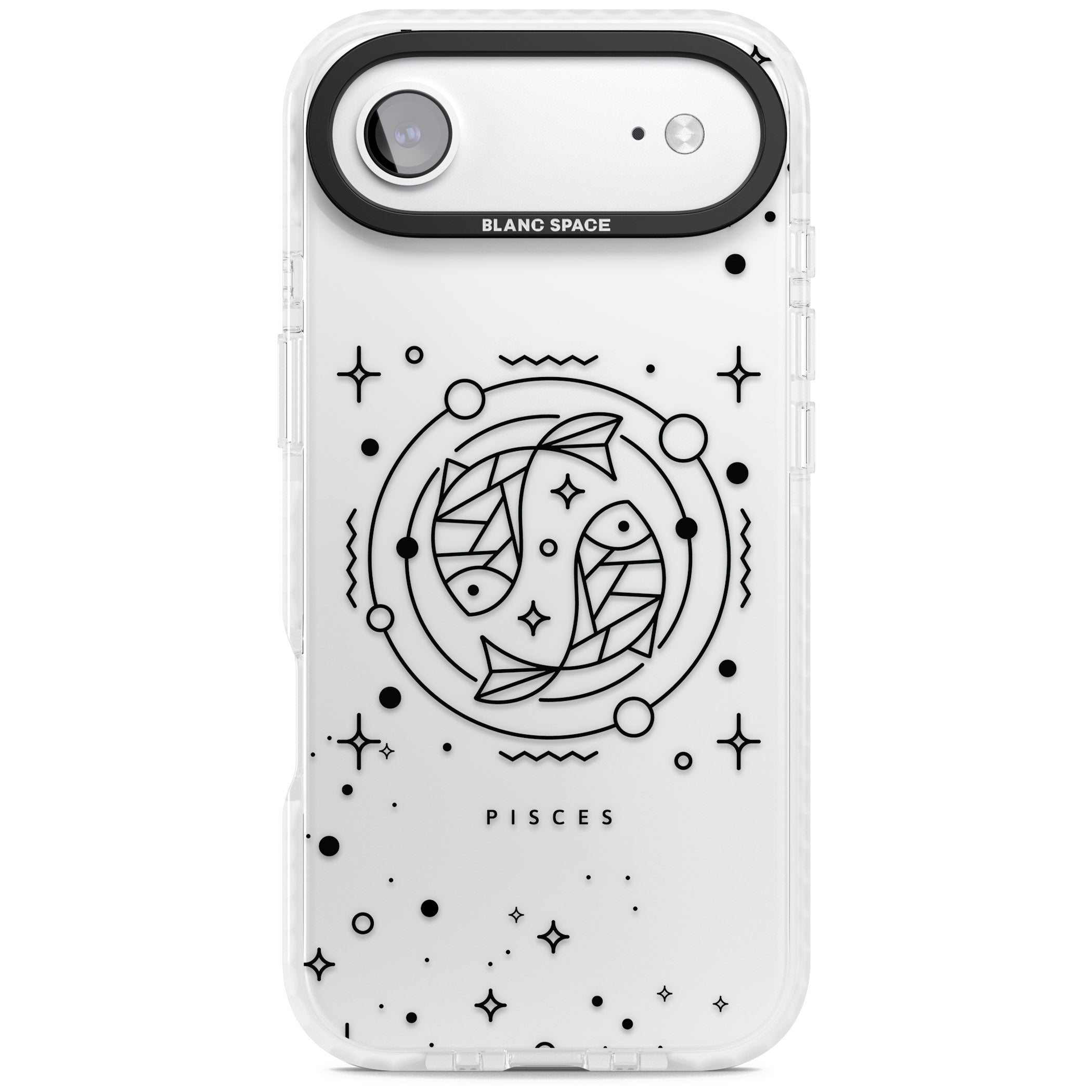 Pisces Emblem Transparent iPhone 17 Air Impact Clear Phone Case