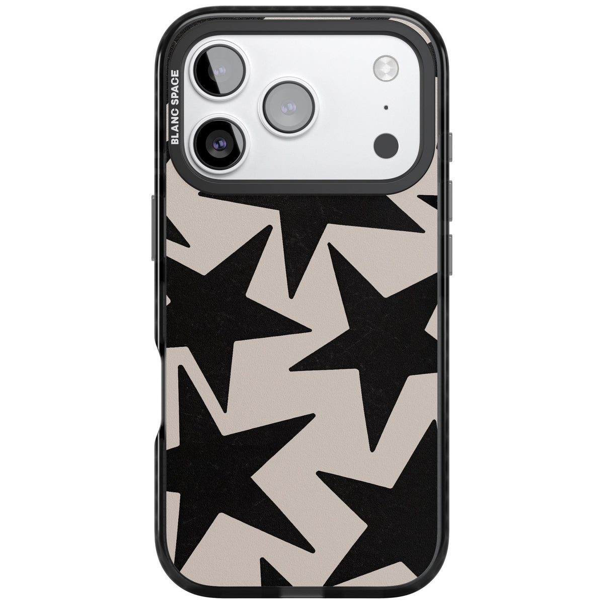 Black Superstars iPhone 17 Pro Impact Black Phone Case front