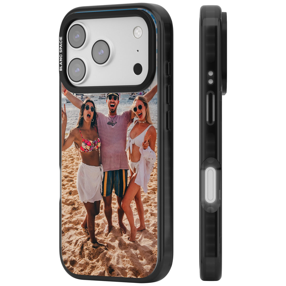 Personalised Photo iPhone 17 Pro Impact Black Phone Case side