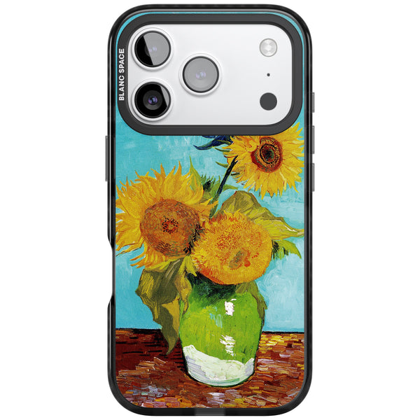 Vase With Three Sunflowers