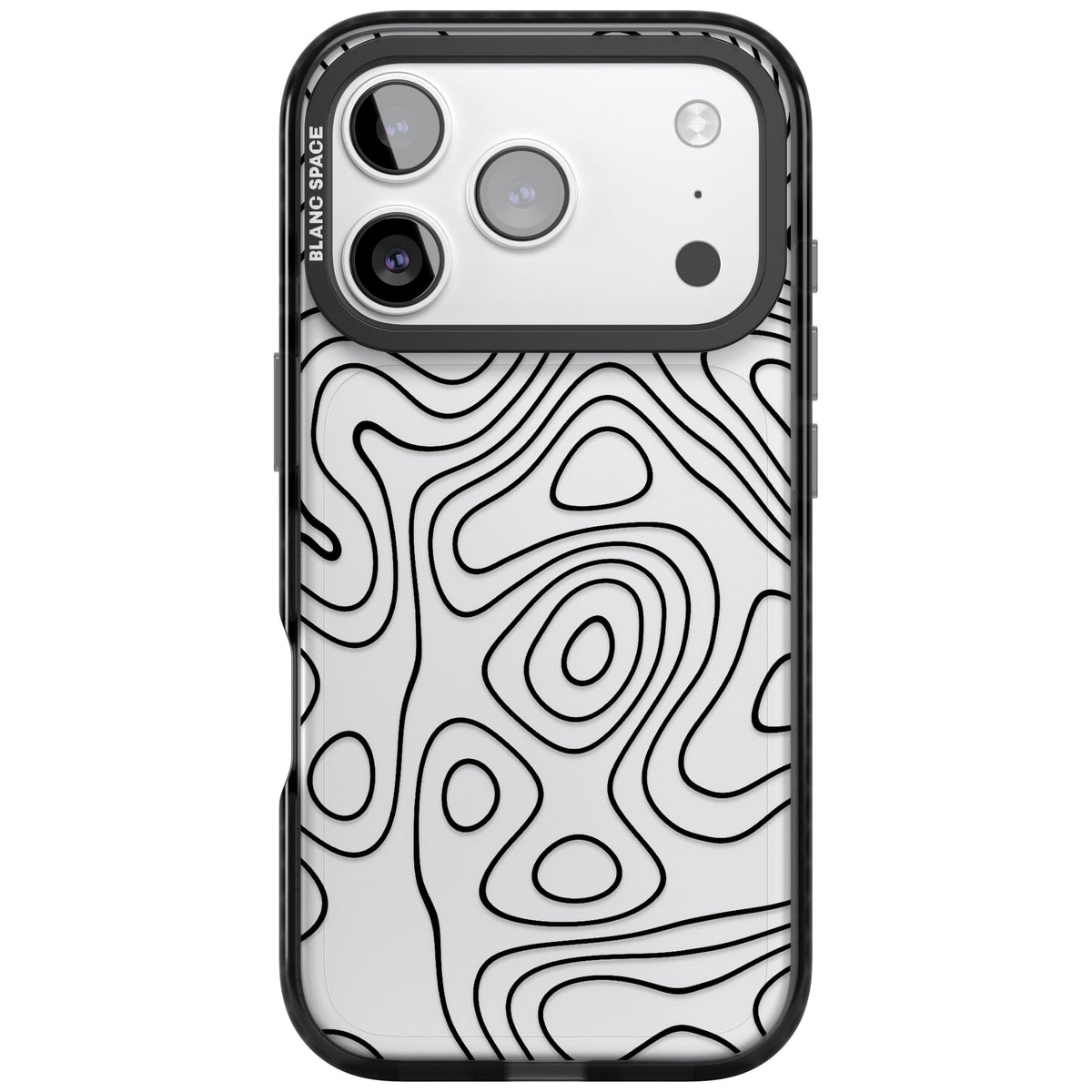 Damascus Steel iPhone 17 Pro Impact Black Phone Case front