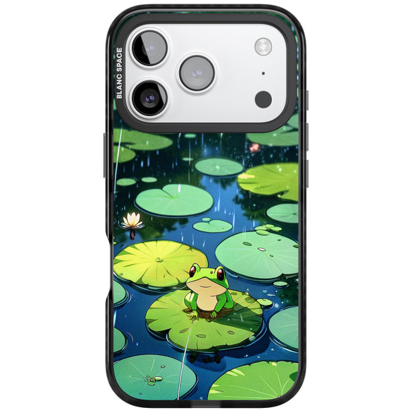 Frog In Lily Pond