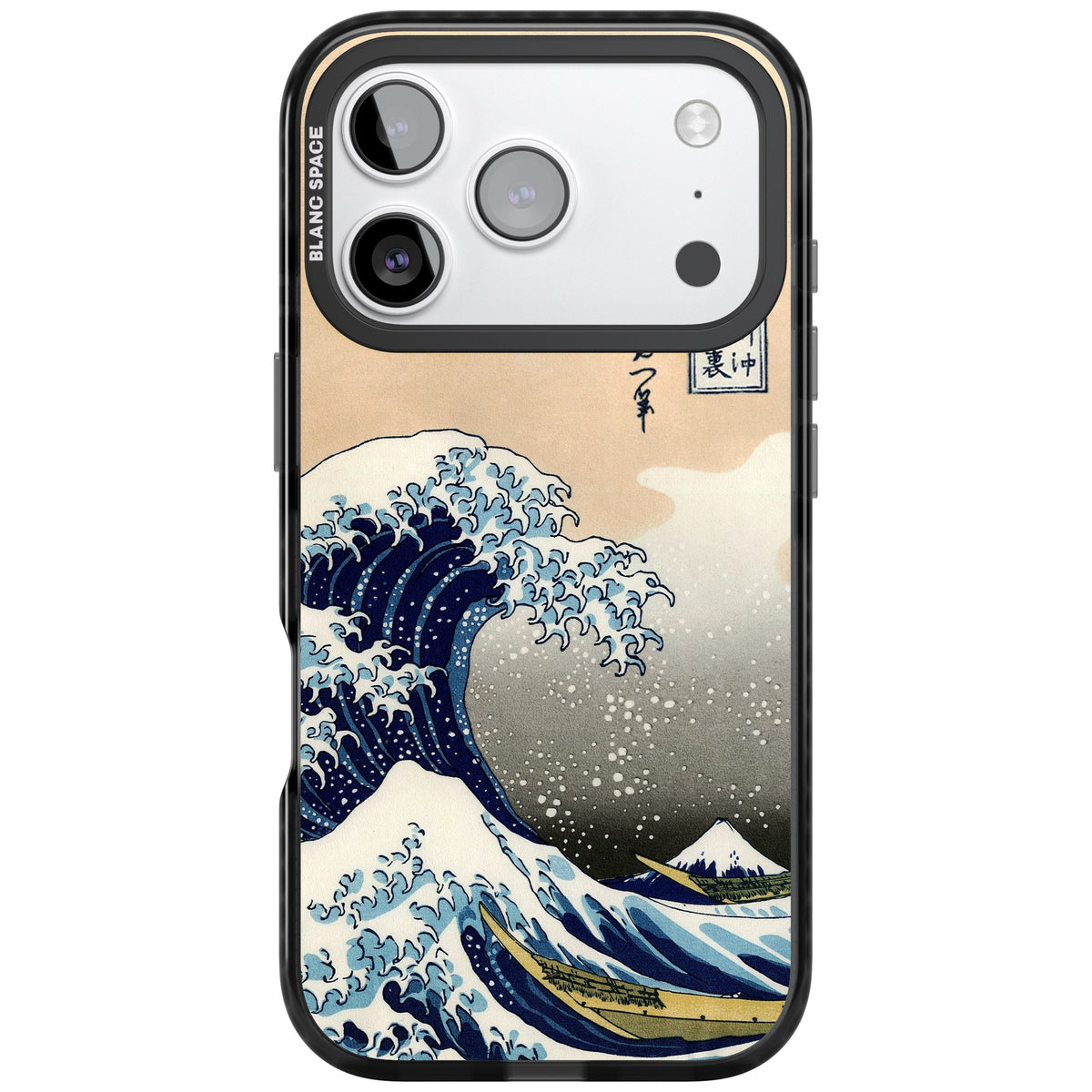 Great Wave iPhone 17 Pro Impact Black Phone Case front
